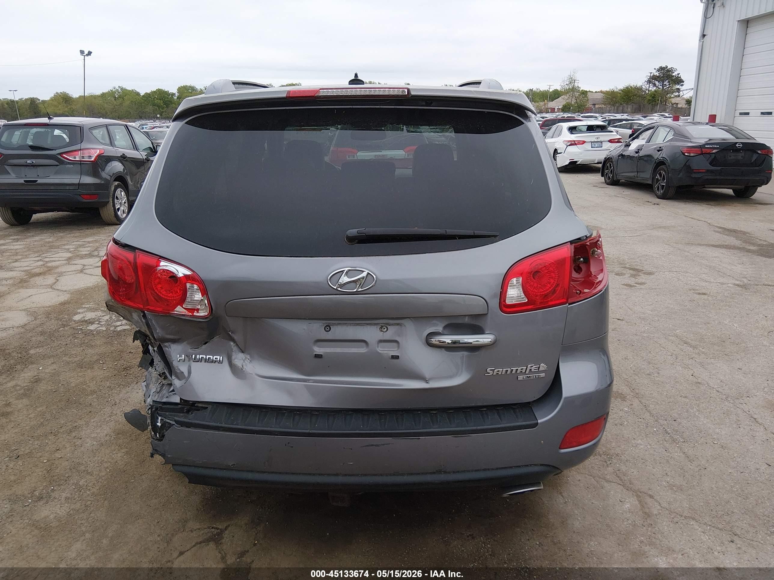2008 Hyundai Santa Fe Limited/se Silver vin: 5NMSH13E98H177737