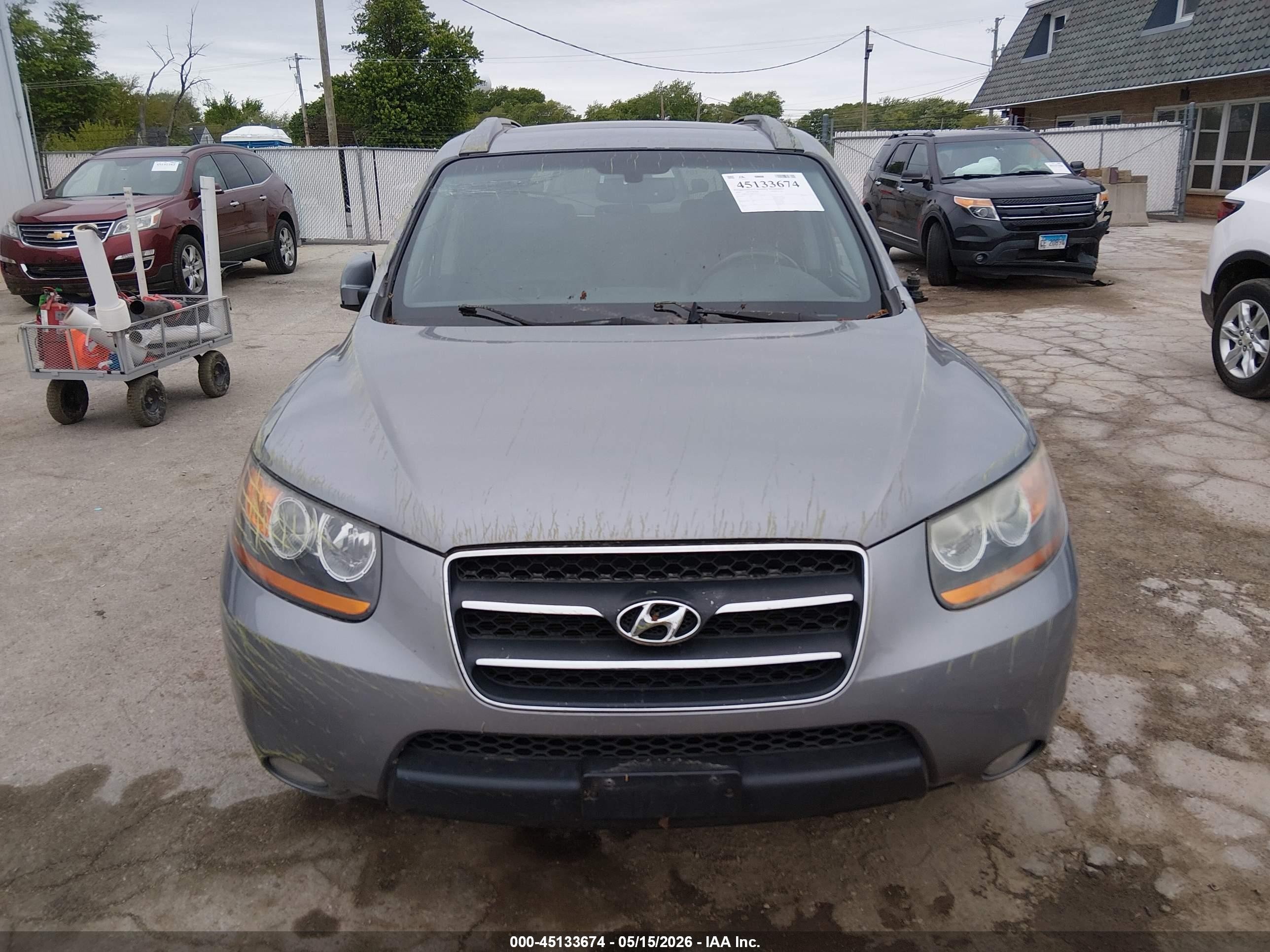 2008 Hyundai Santa Fe Limited/se Silver vin: 5NMSH13E98H177737