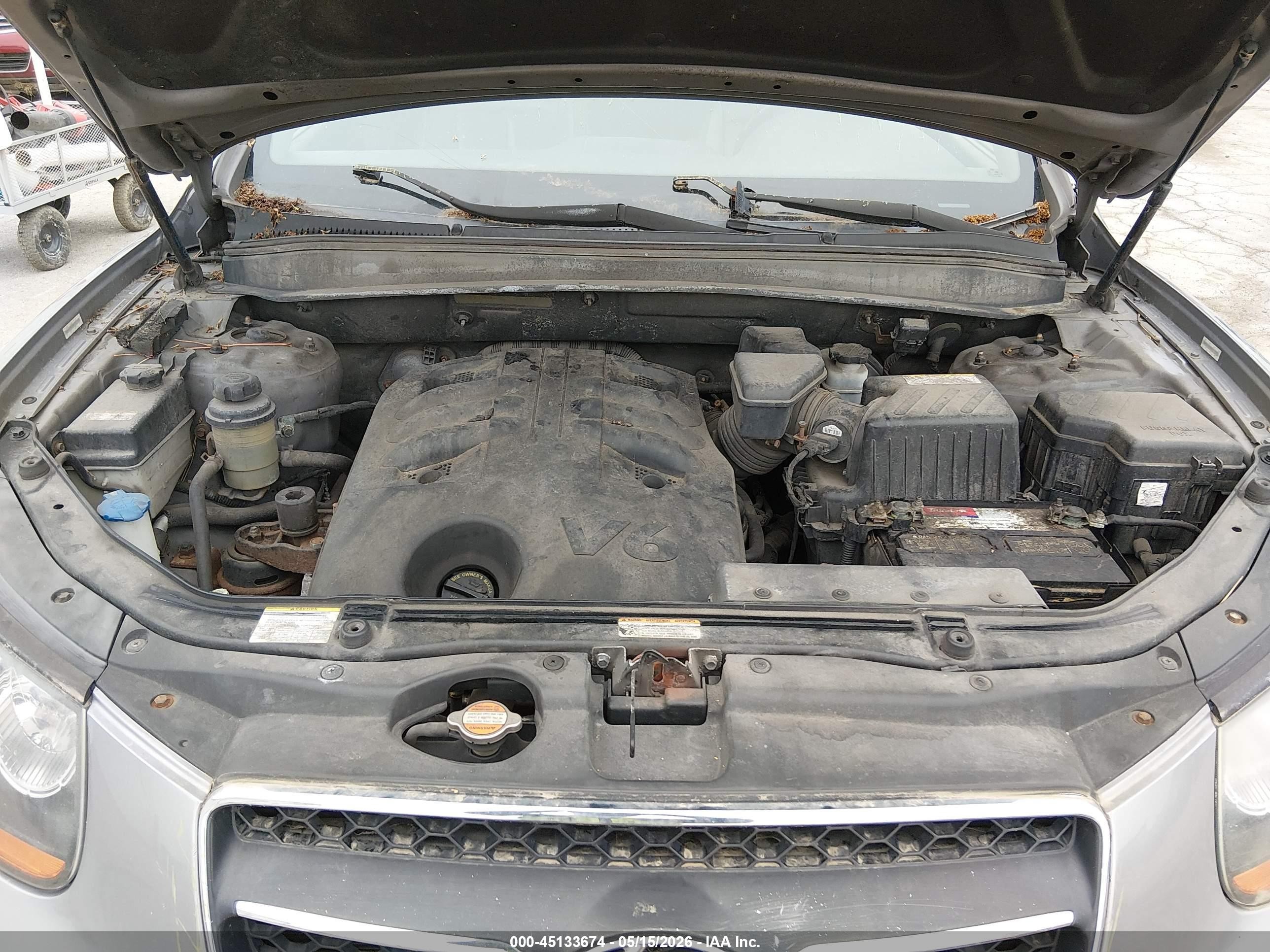 2008 Hyundai Santa Fe Limited/se Silver vin: 5NMSH13E98H177737