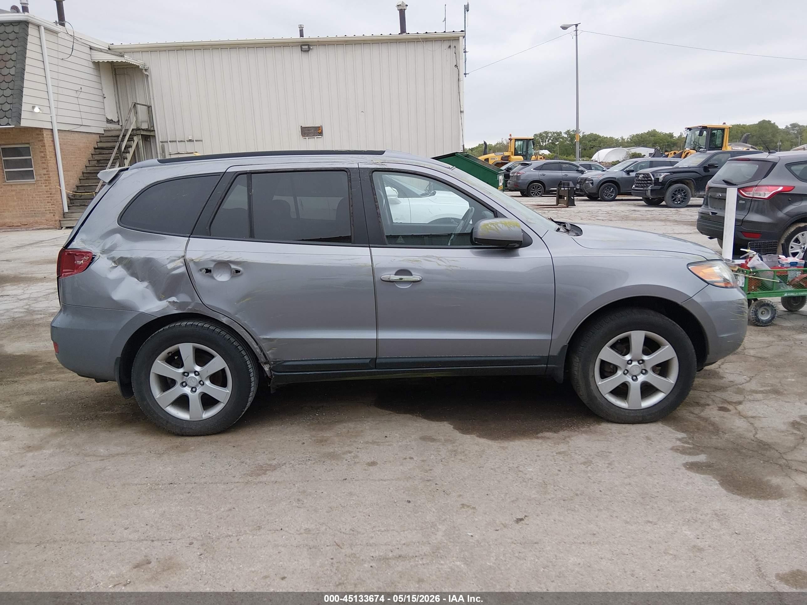 2008 Hyundai Santa Fe Limited/se Silver vin: 5NMSH13E98H177737