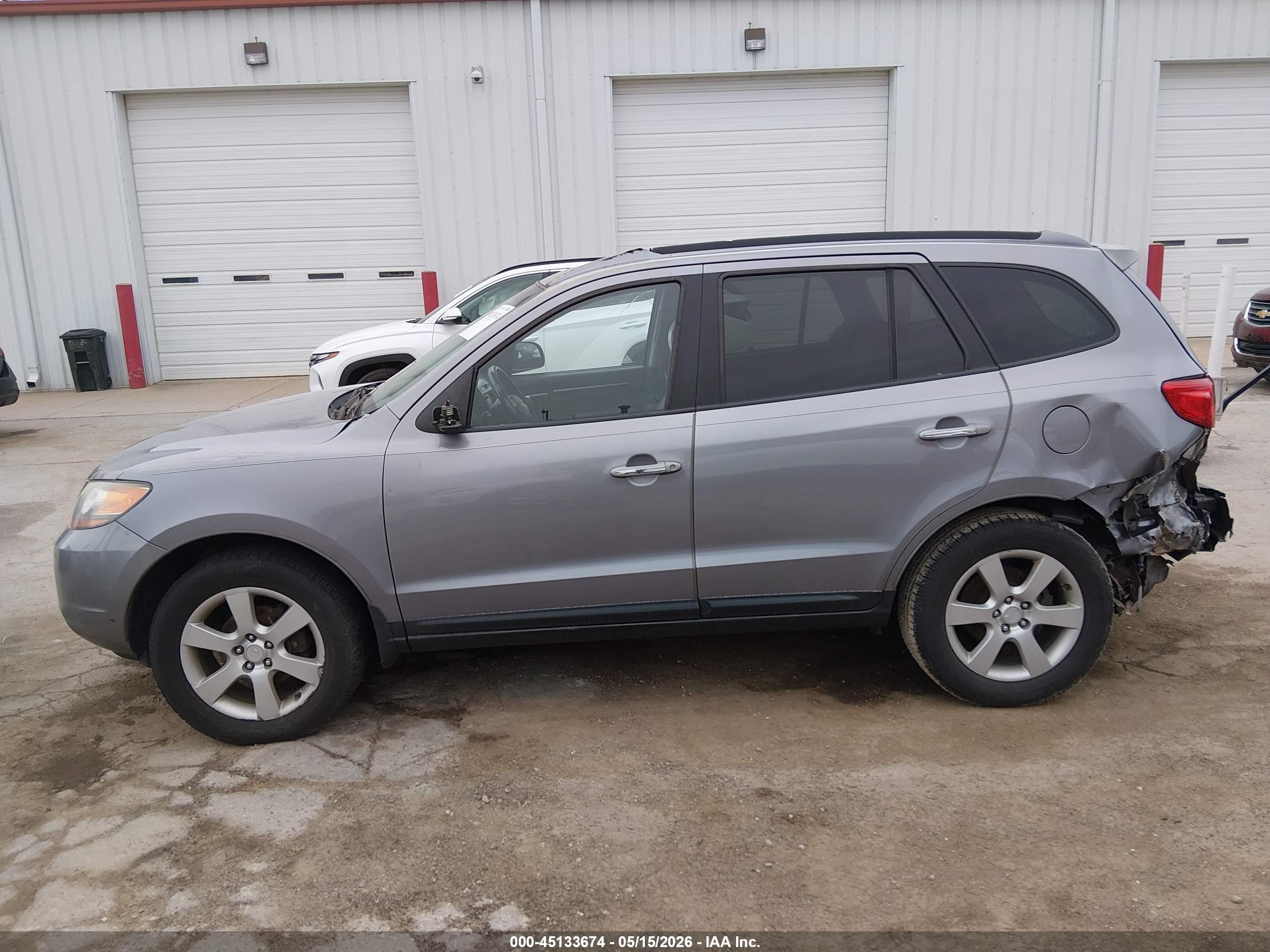 2008 Hyundai Santa Fe Limited/se Silver vin: 5NMSH13E98H177737