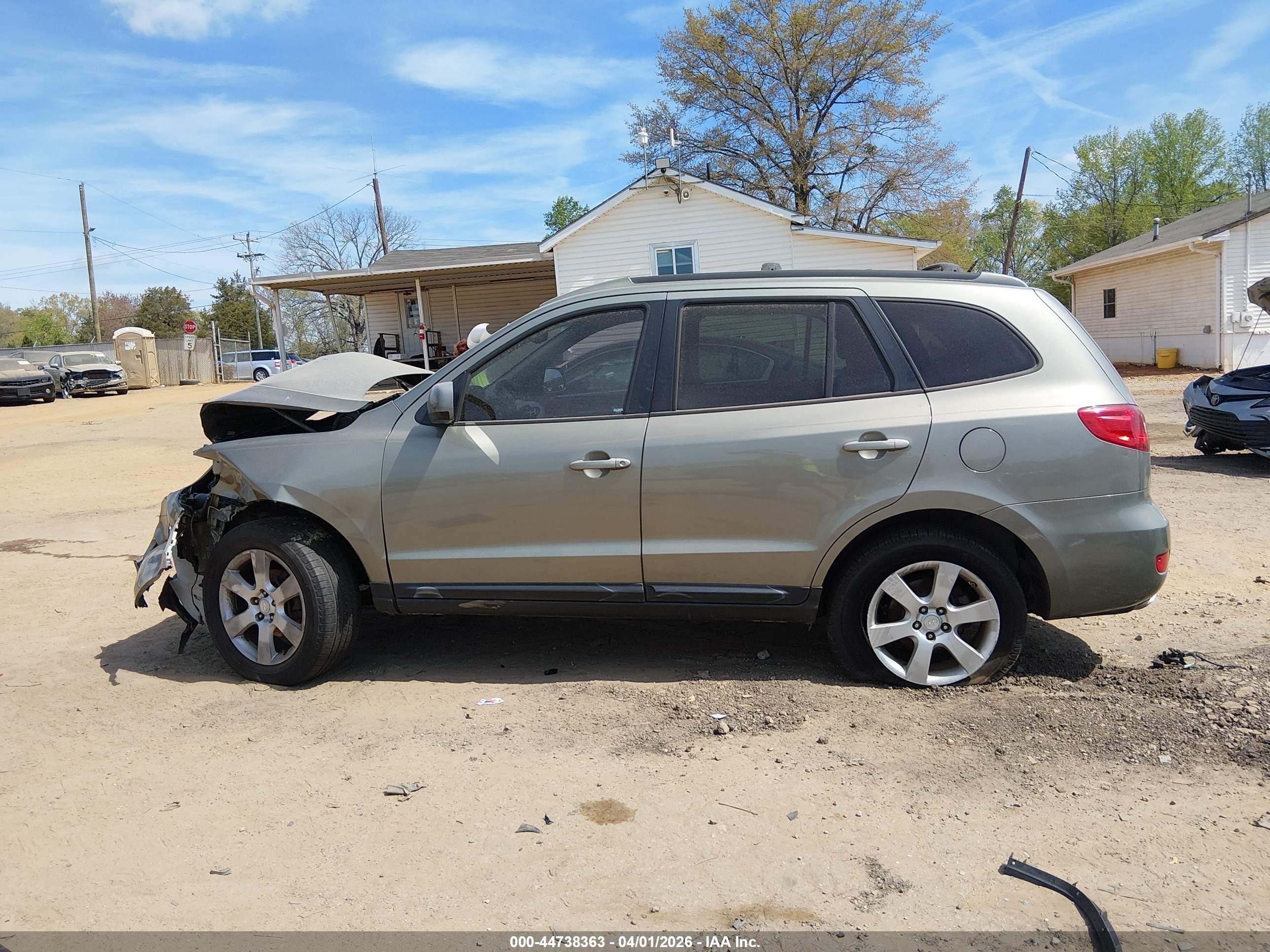 2008 Hyundai Santa Fe Limited/se Green vin: 5NMSH13E98H200062