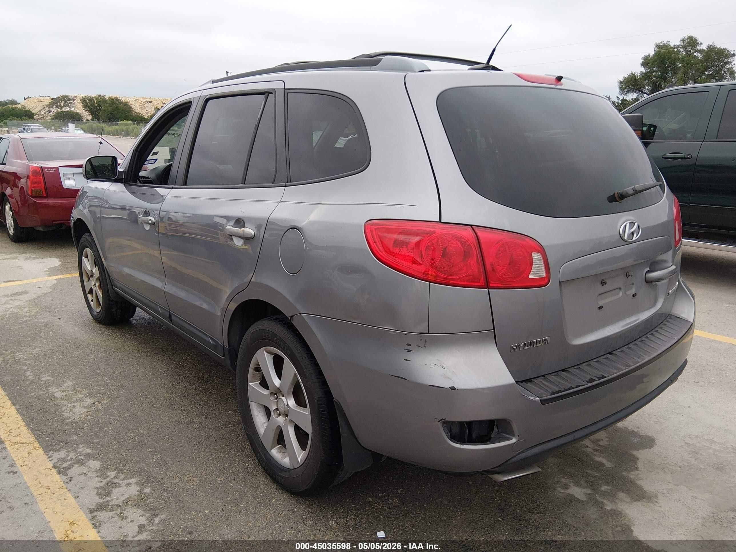 2008 Hyundai Santa Fe Limited/se Gray vin: 5NMSH13E98H212938