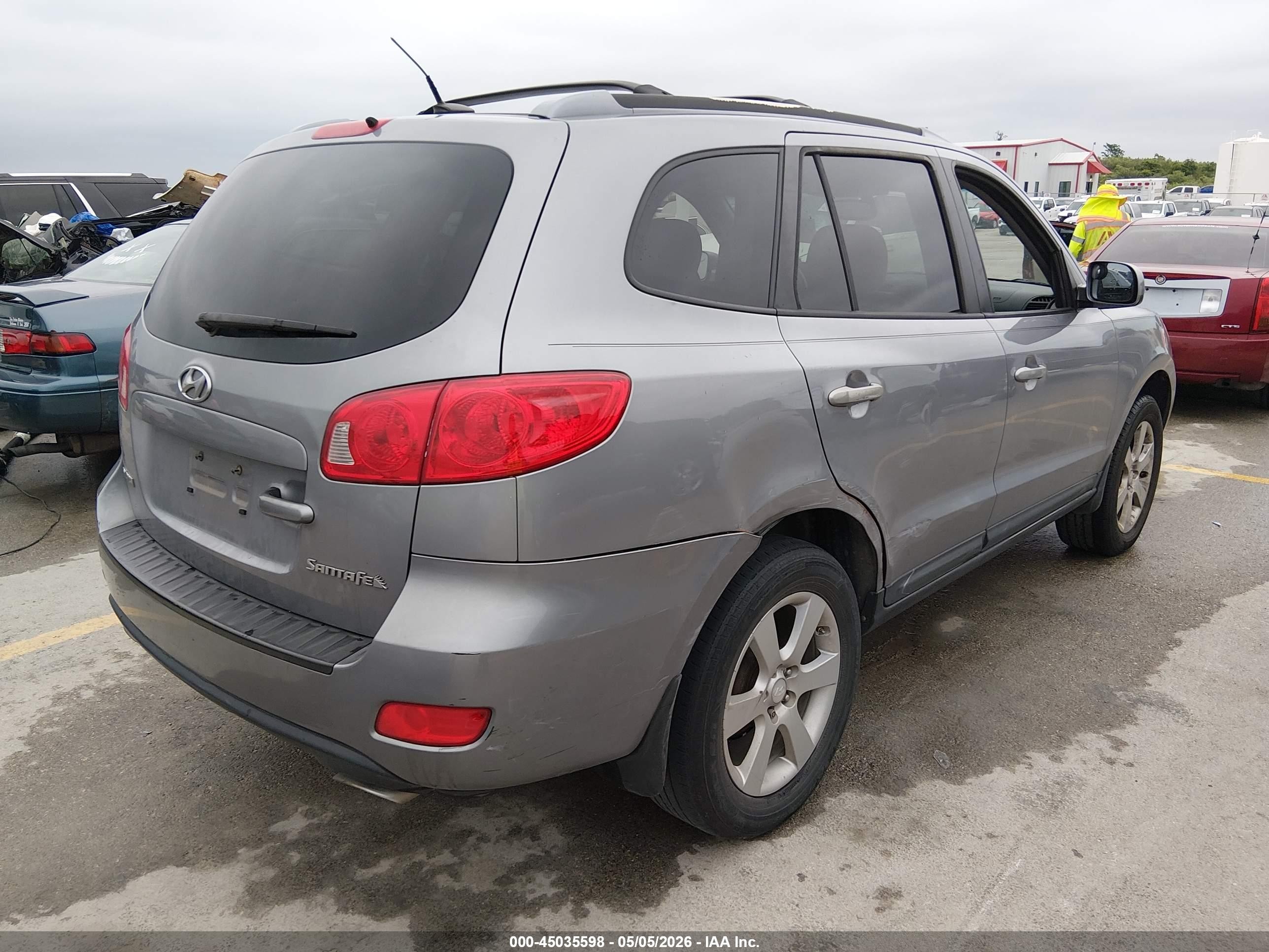 2008 Hyundai Santa Fe Limited/se Gray vin: 5NMSH13E98H212938
