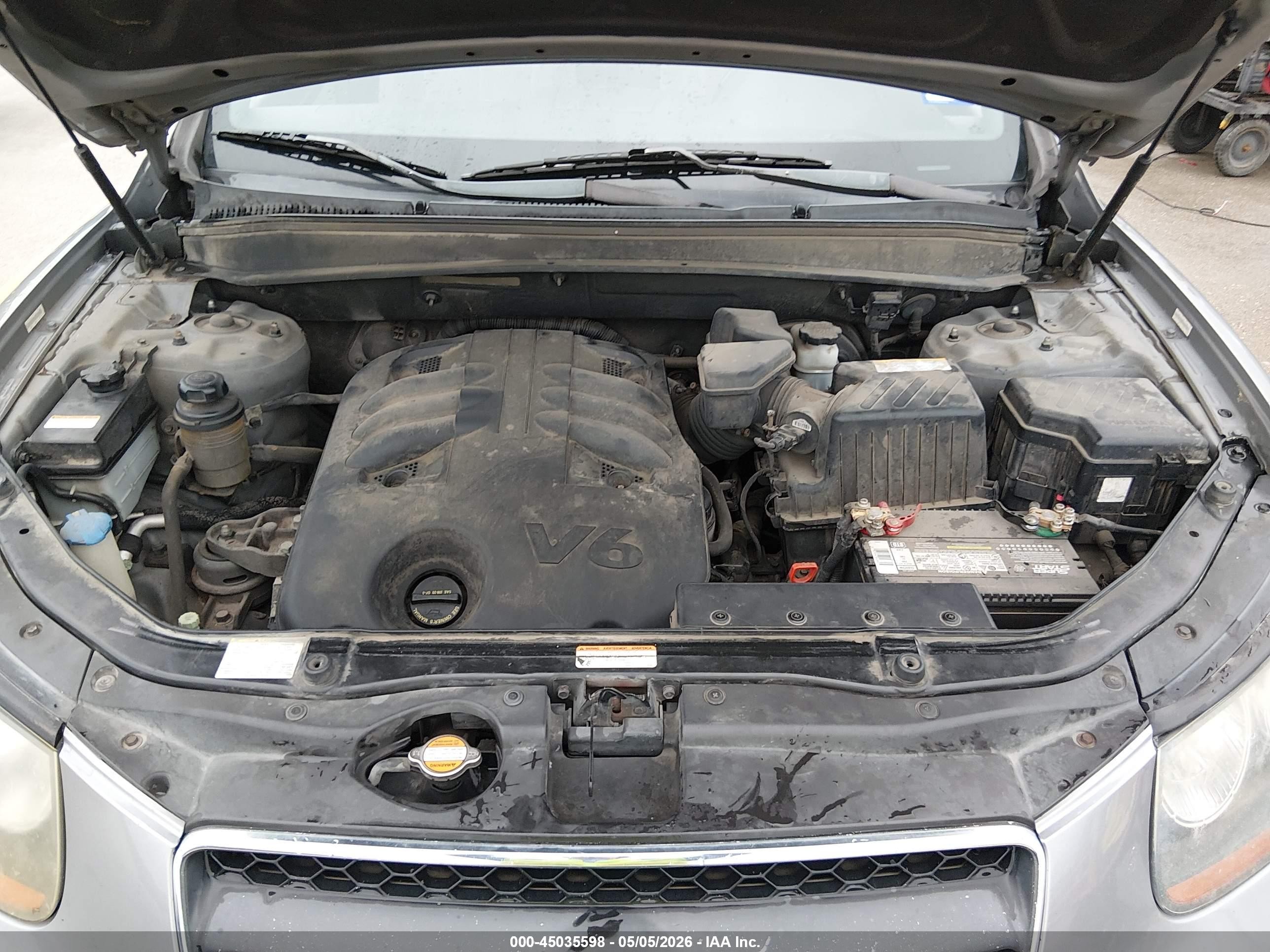 2008 Hyundai Santa Fe Limited/se Gray vin: 5NMSH13E98H212938
