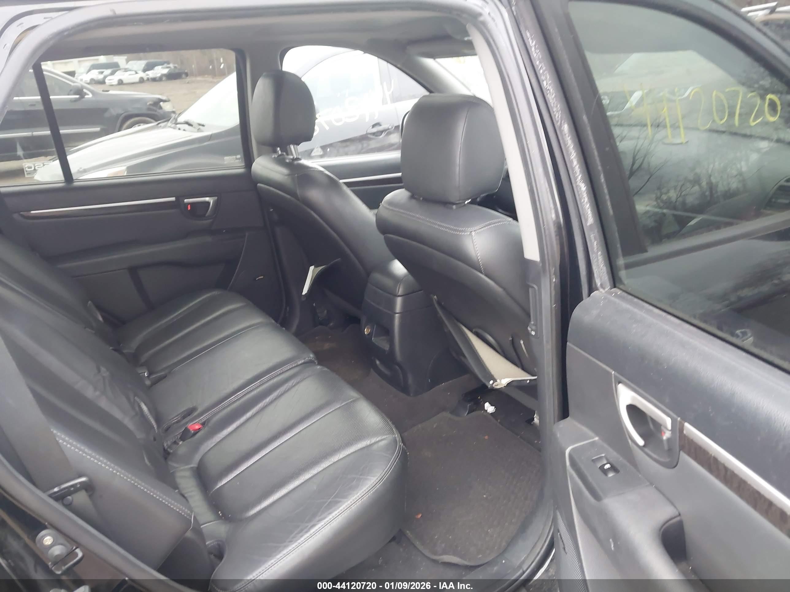 2008 Hyundai Santa Fe Limited/se Black vin: 5NMSH13E98H218643