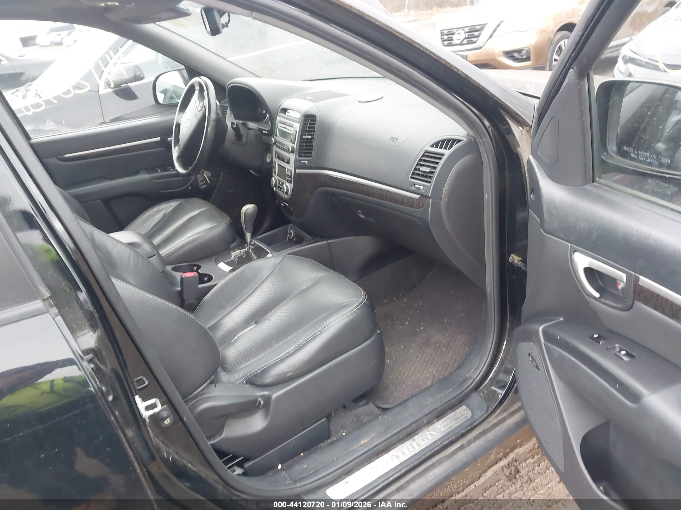 2008 Hyundai Santa Fe Limited/se Black vin: 5NMSH13E98H218643