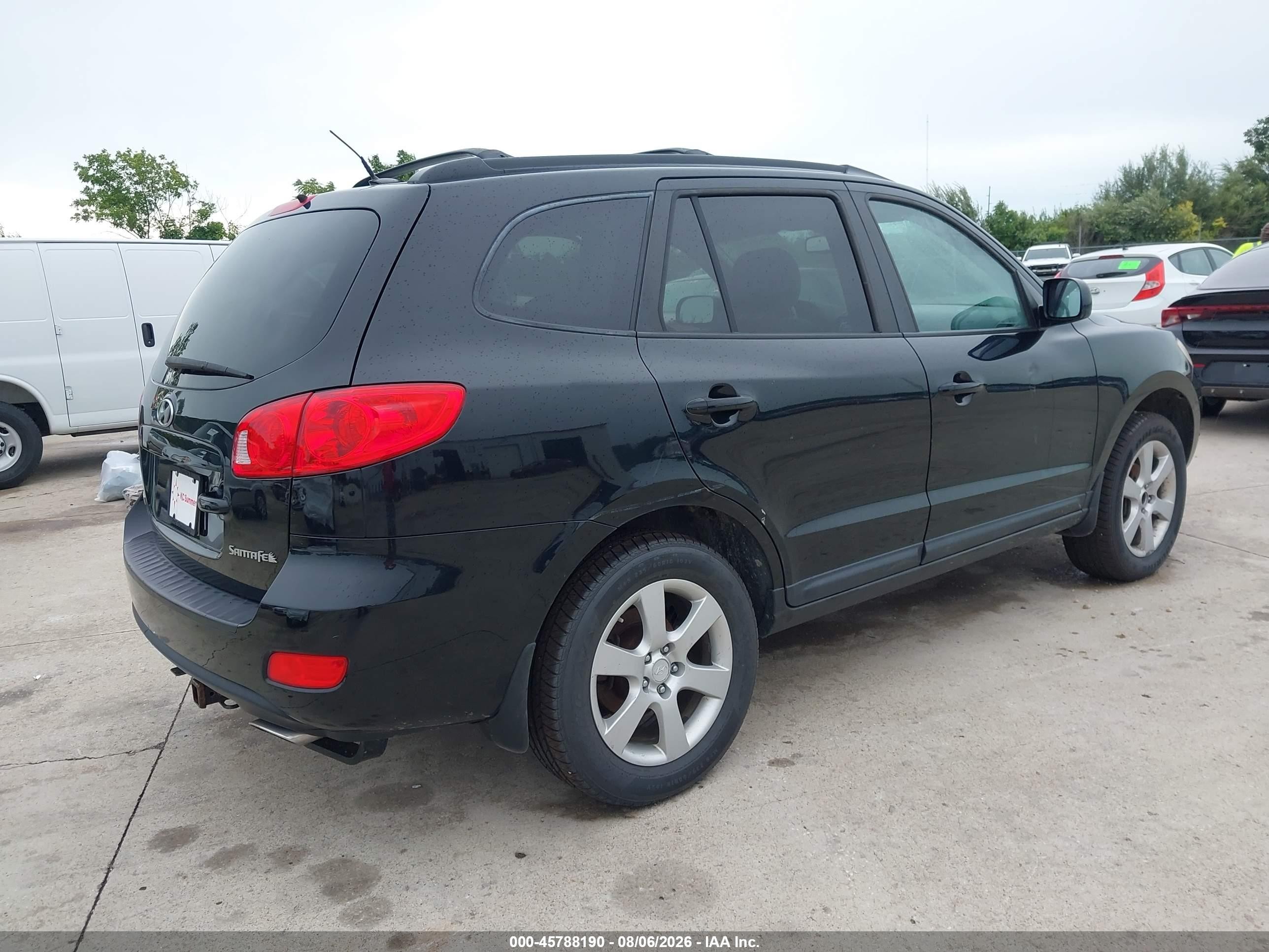 2009 Hyundai Santa Fe Se Black vin: 5NMSH13E99H231281