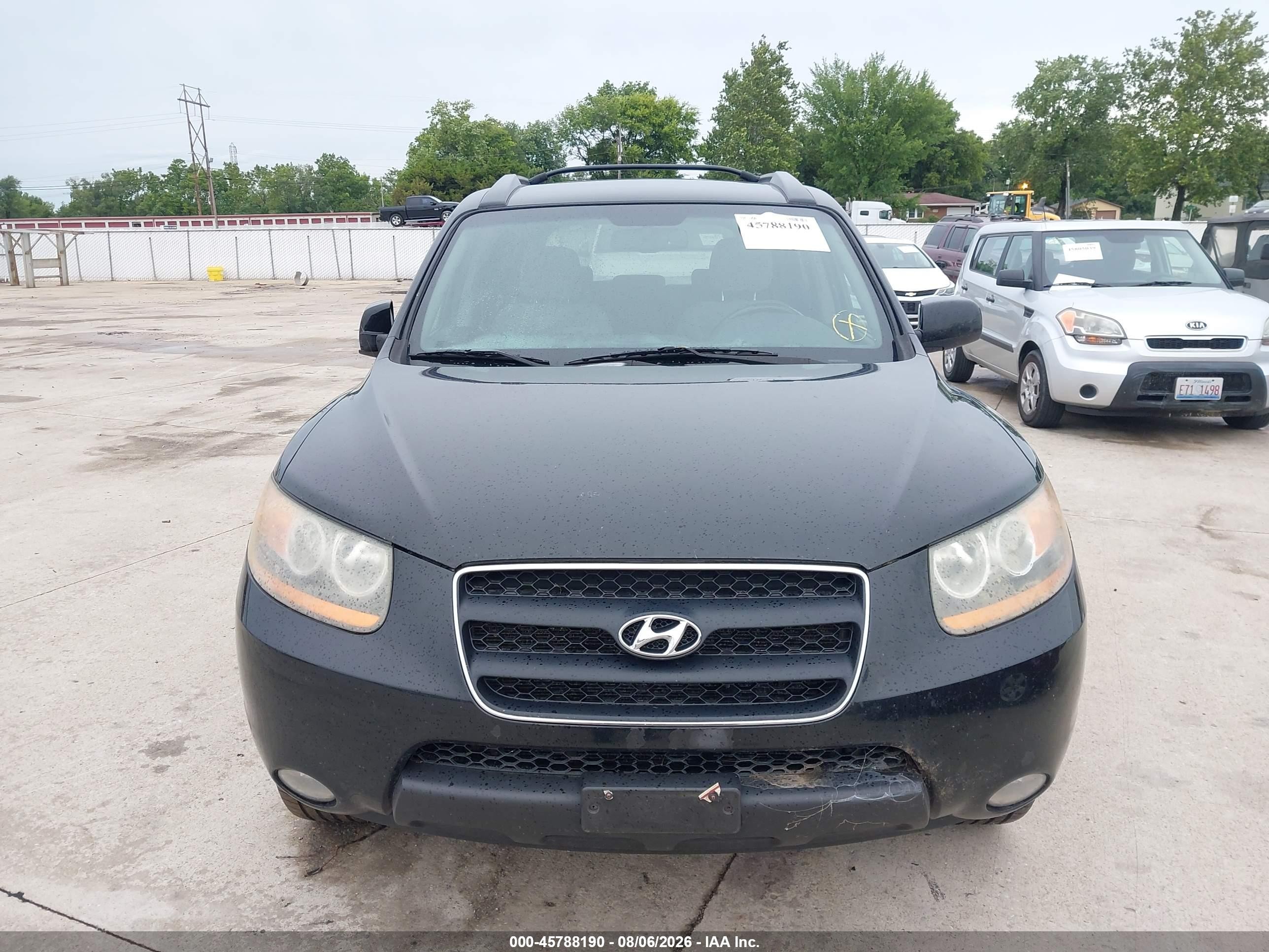 2009 Hyundai Santa Fe Se Black vin: 5NMSH13E99H231281