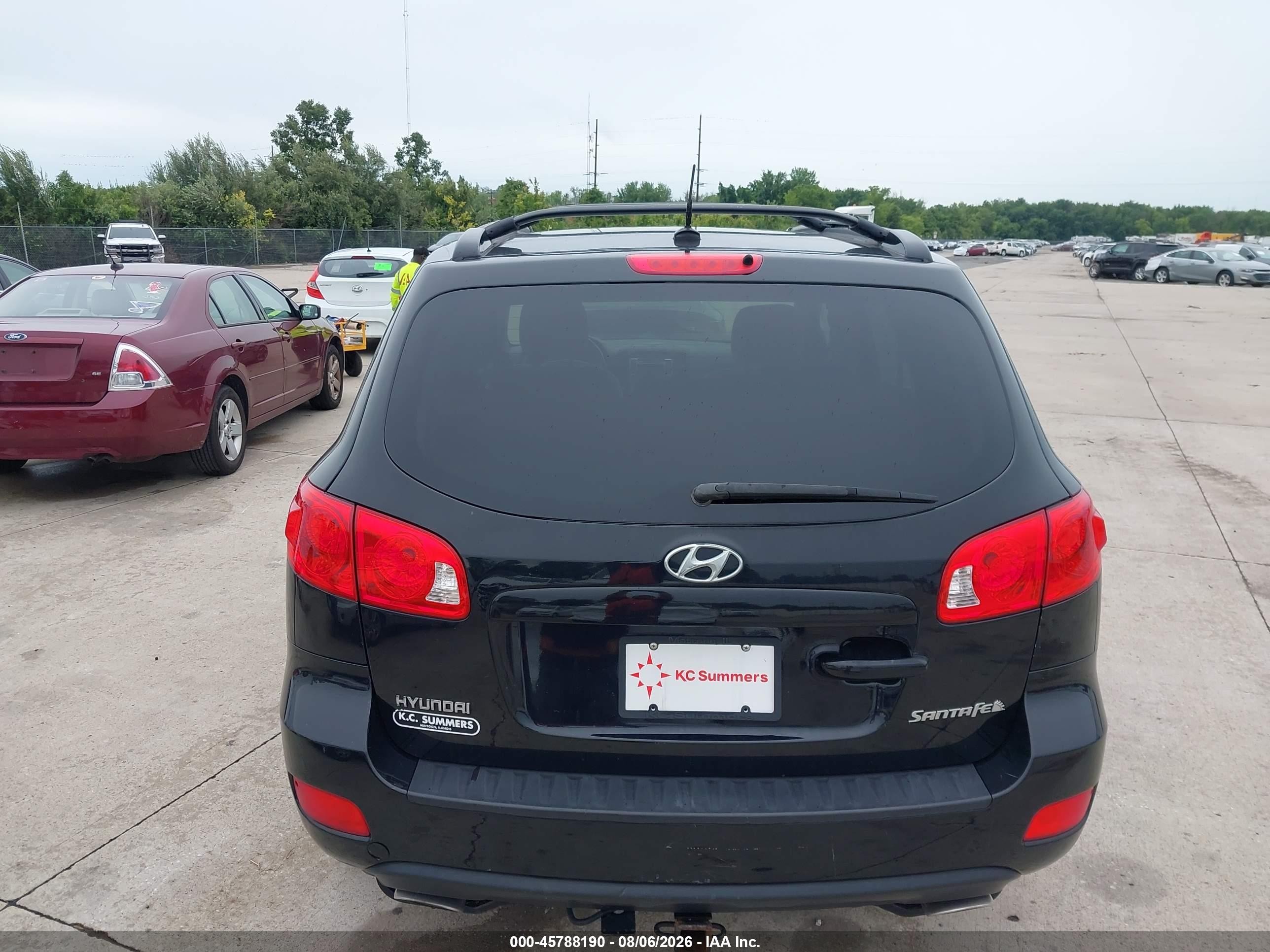 2009 Hyundai Santa Fe Se Black vin: 5NMSH13E99H231281