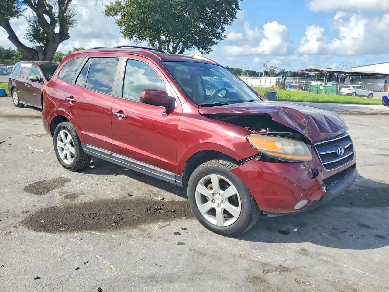 2009 Hyundai Santa Fe Limited Maroon vin: 5NMSH13E99H269044