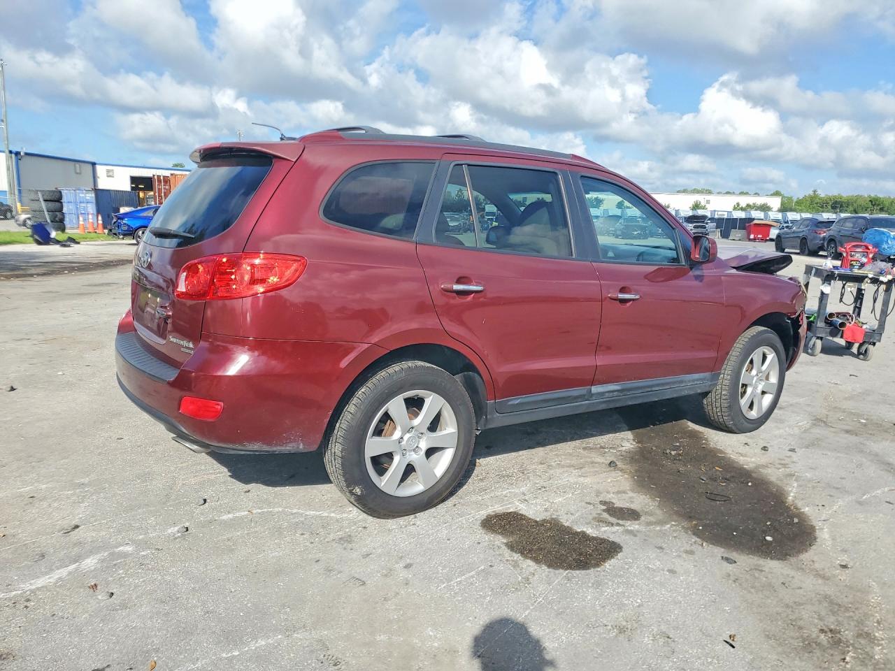 2009 Hyundai Santa Fe Limited Maroon vin: 5NMSH13E99H269044