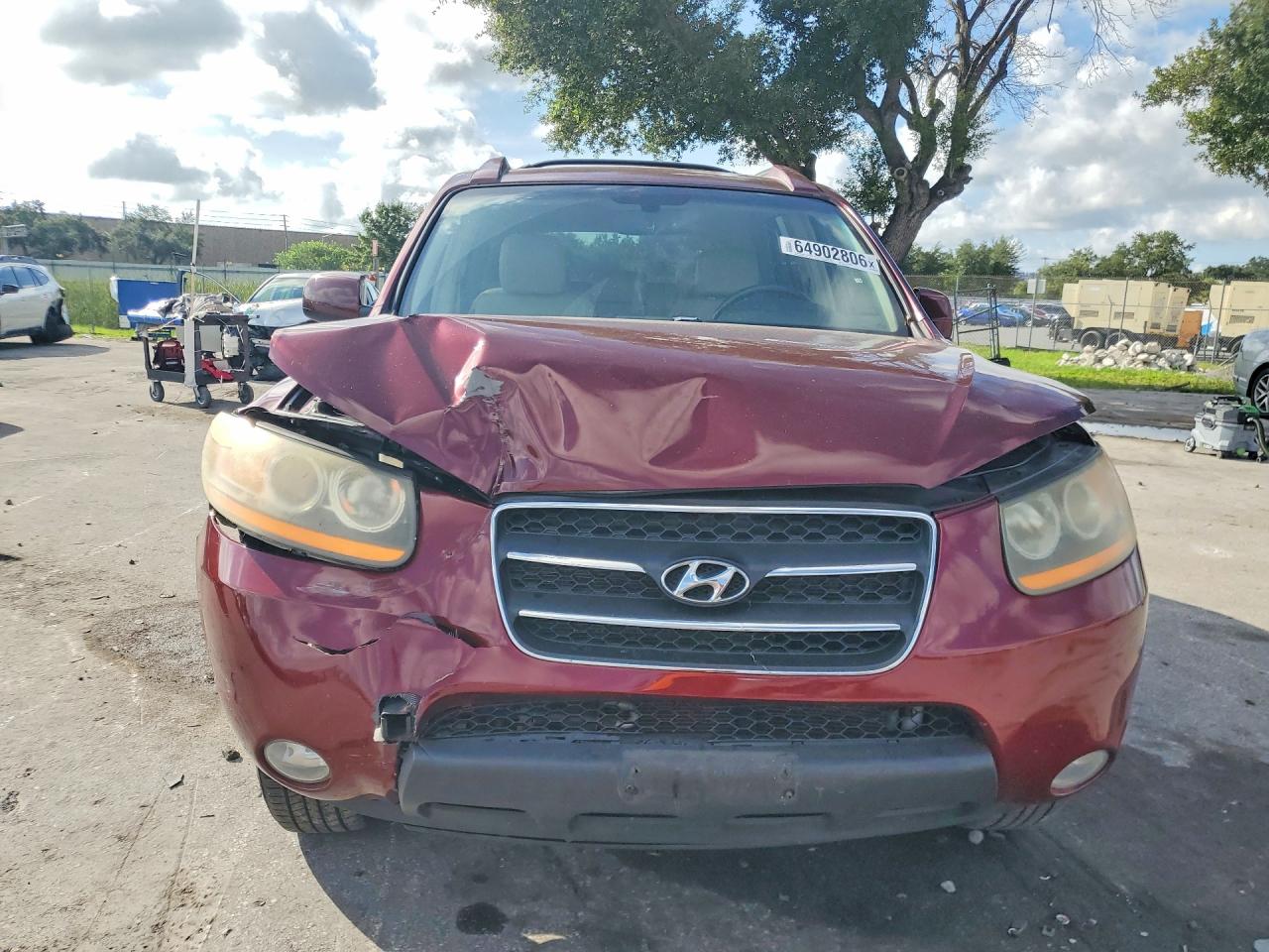 2009 Hyundai Santa Fe Limited Maroon vin: 5NMSH13E99H269044