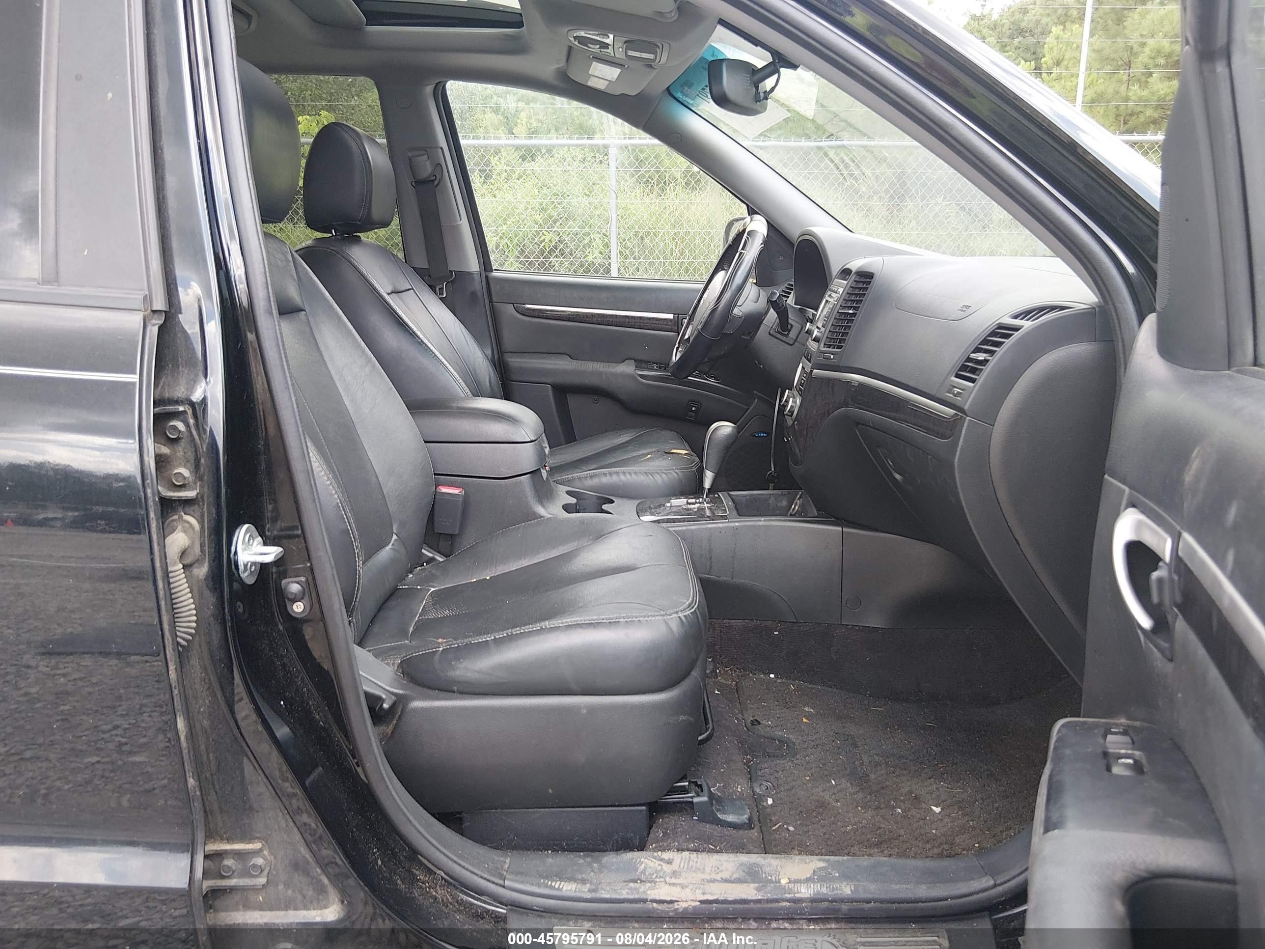 2009 Hyundai Santa Fe Limited Black vin: 5NMSH13E99H275202