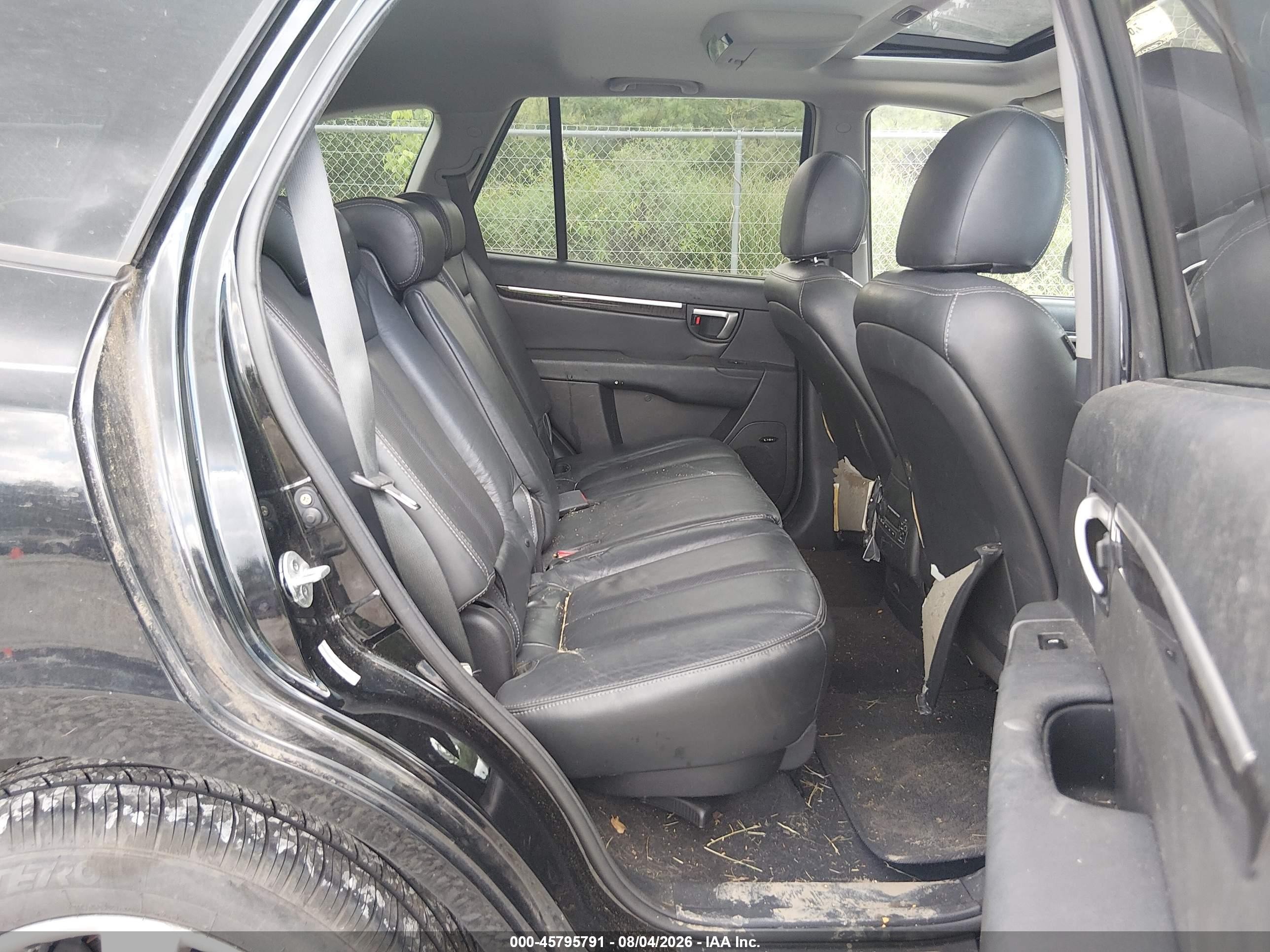 2009 Hyundai Santa Fe Limited Black vin: 5NMSH13E99H275202