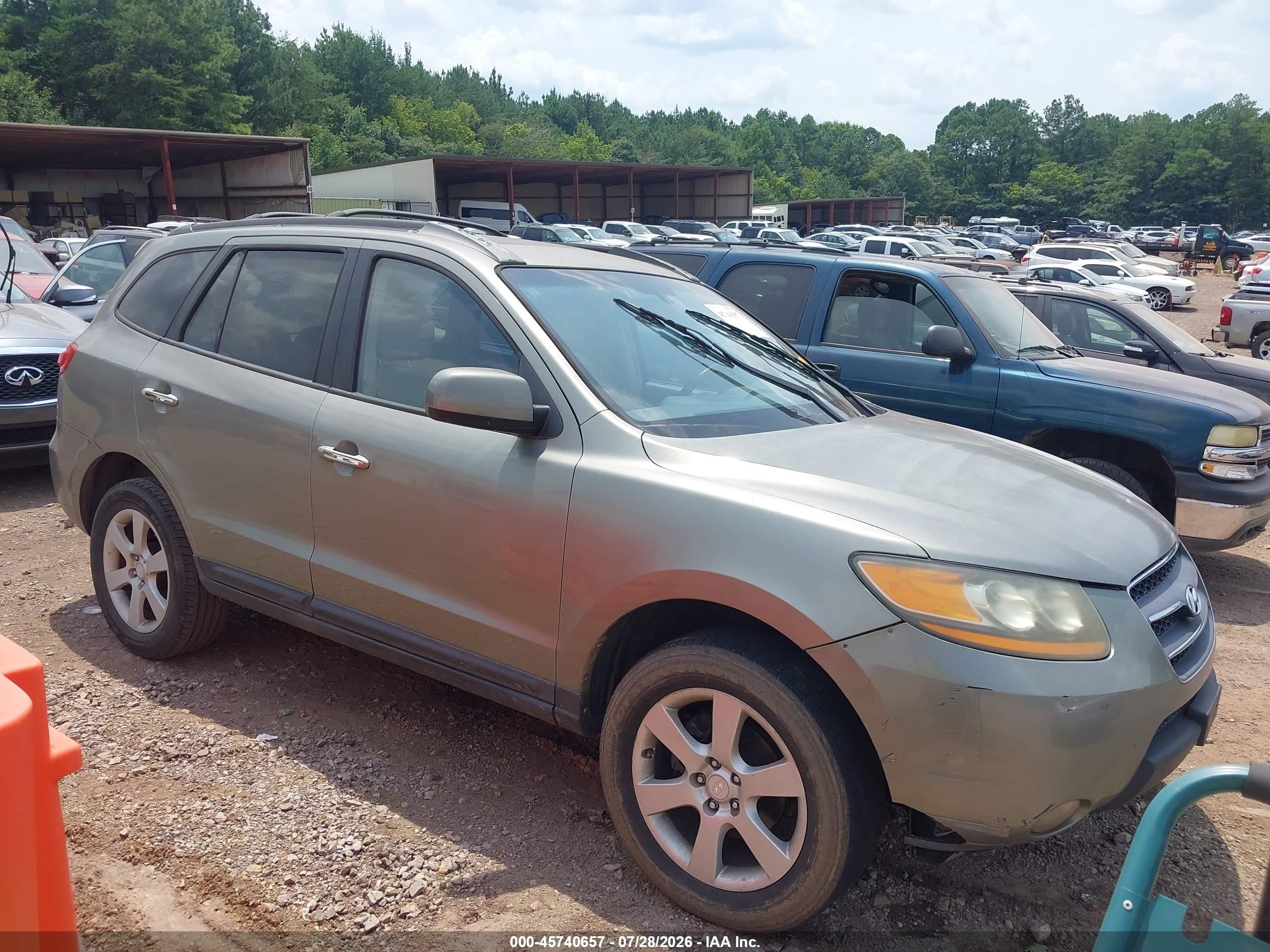 2009 Hyundai Santa Fe Limited Green vin: 5NMSH13E99H283932
