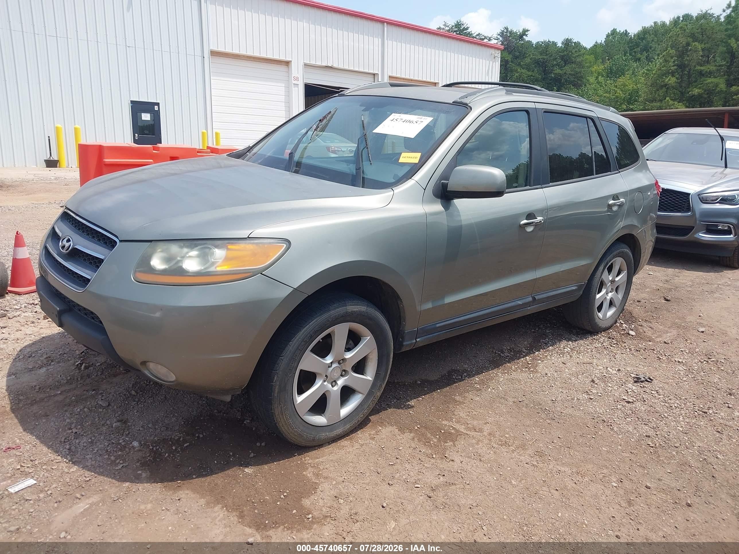 2009 Hyundai Santa Fe Limited Green vin: 5NMSH13E99H283932