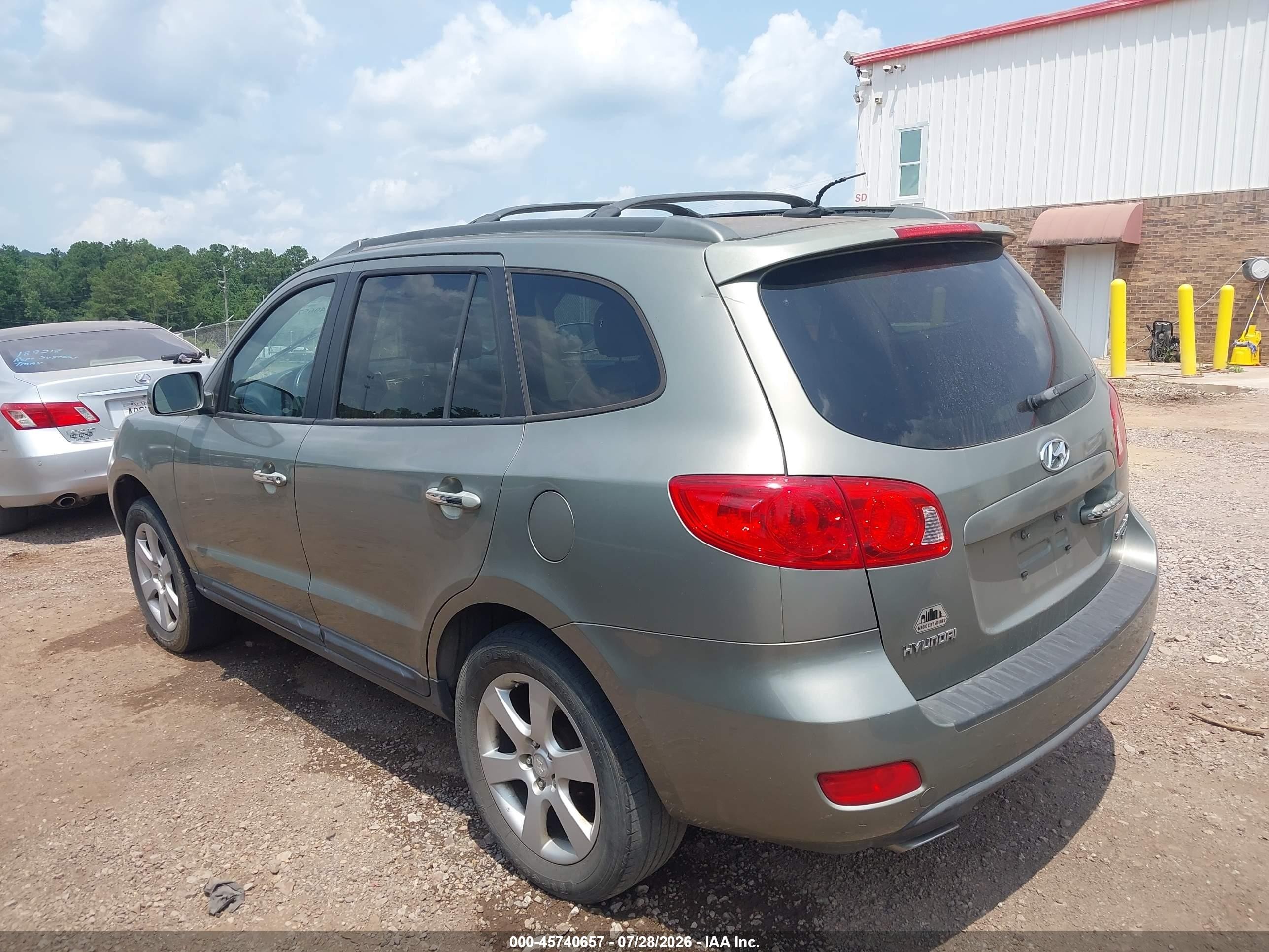2009 Hyundai Santa Fe Limited Green vin: 5NMSH13E99H283932
