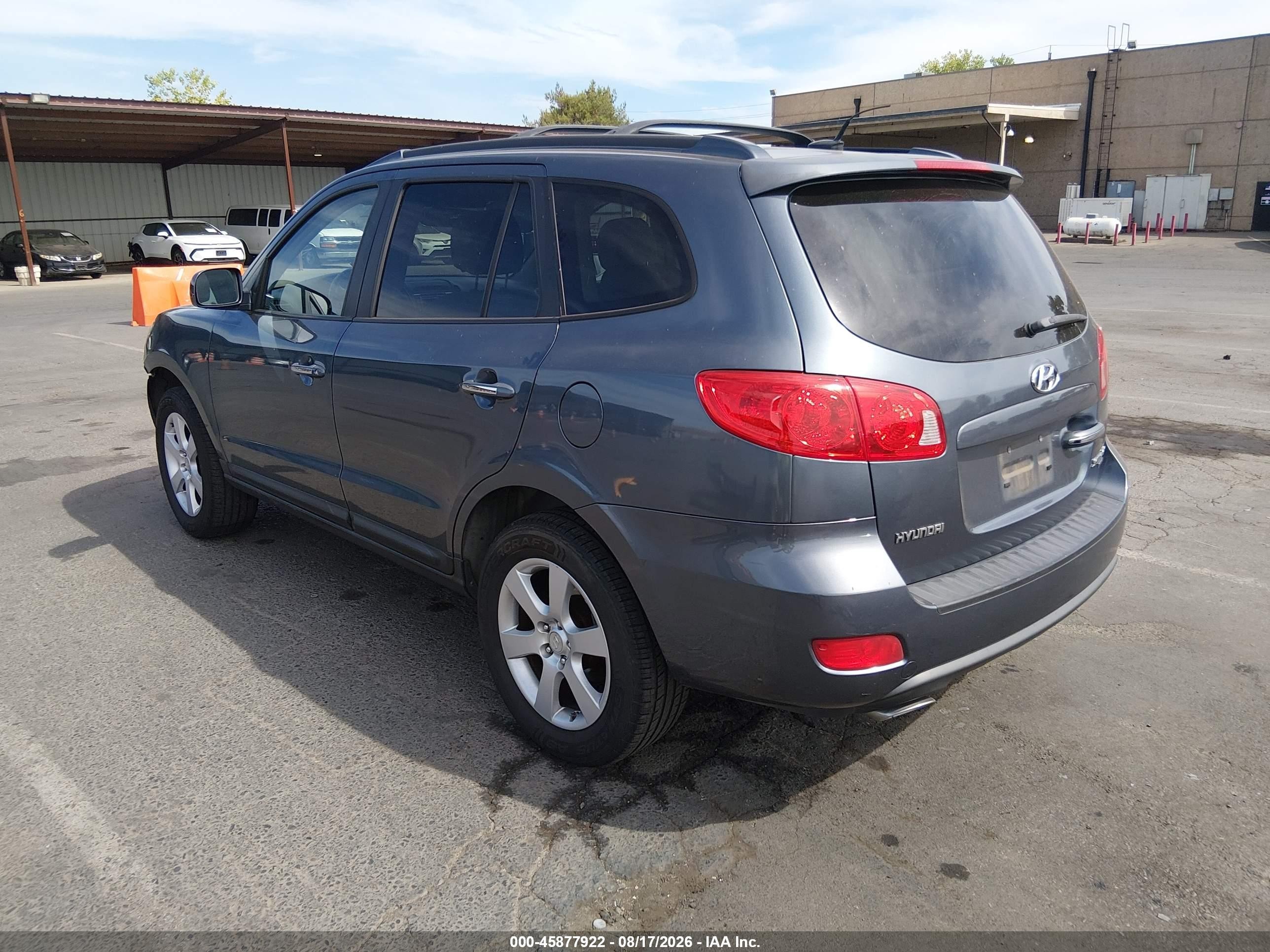 2009 Hyundai Santa Fe Limited Синий vin: 5NMSH13E99H312944