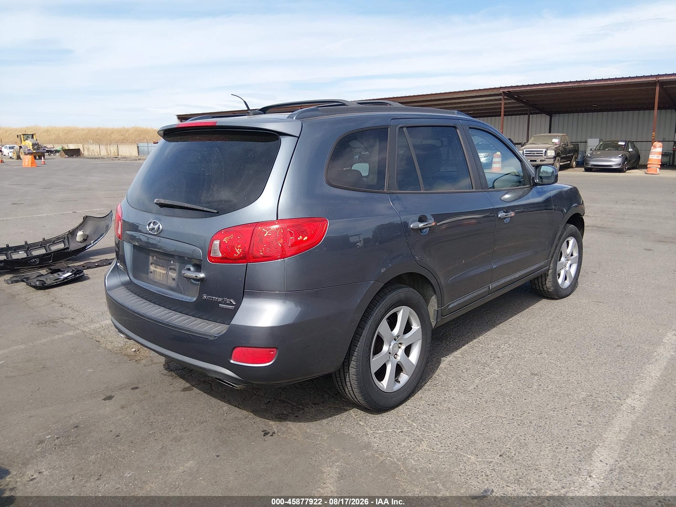 2009 Hyundai Santa Fe Limited Синий vin: 5NMSH13E99H312944
