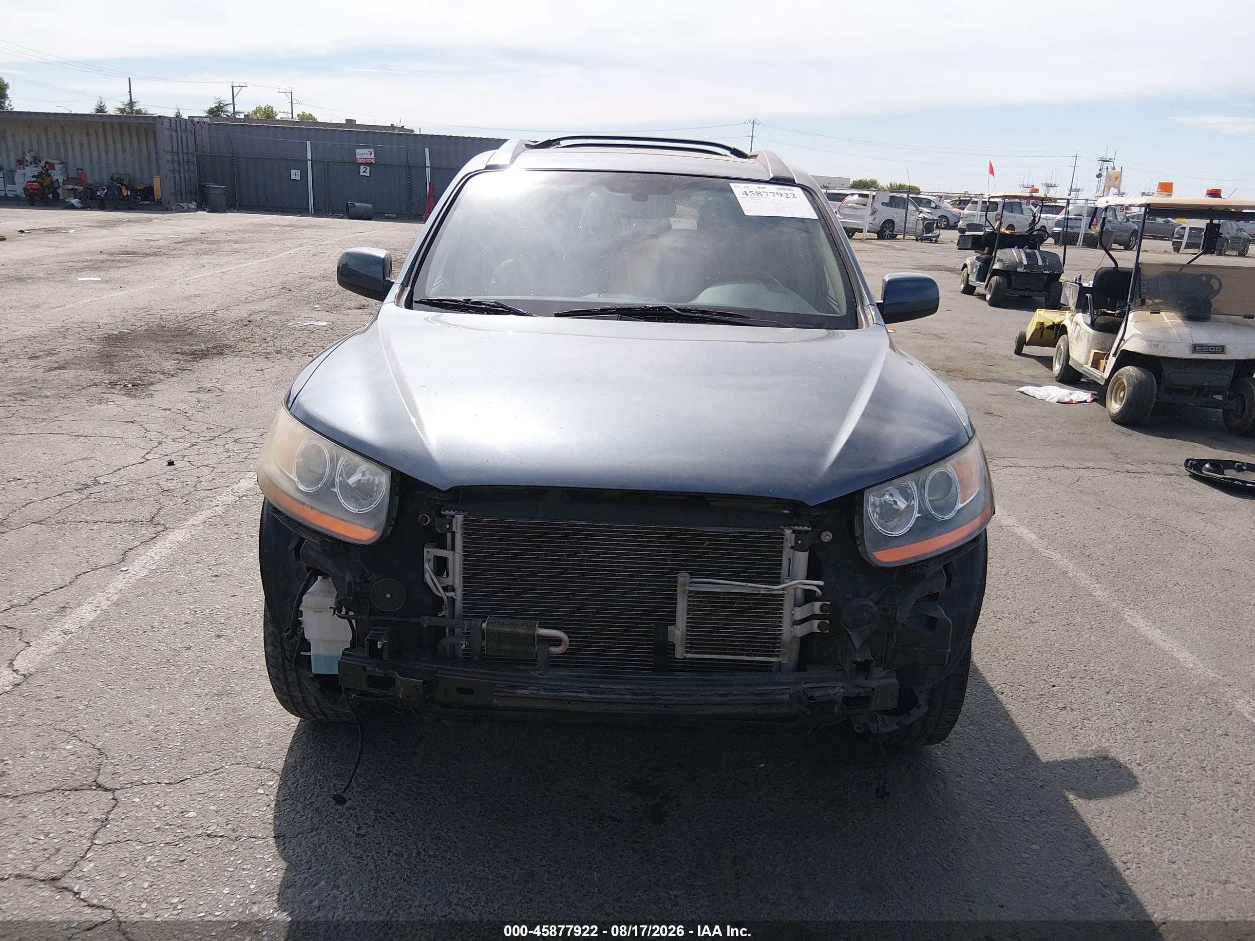2009 Hyundai Santa Fe Limited Синий vin: 5NMSH13E99H312944