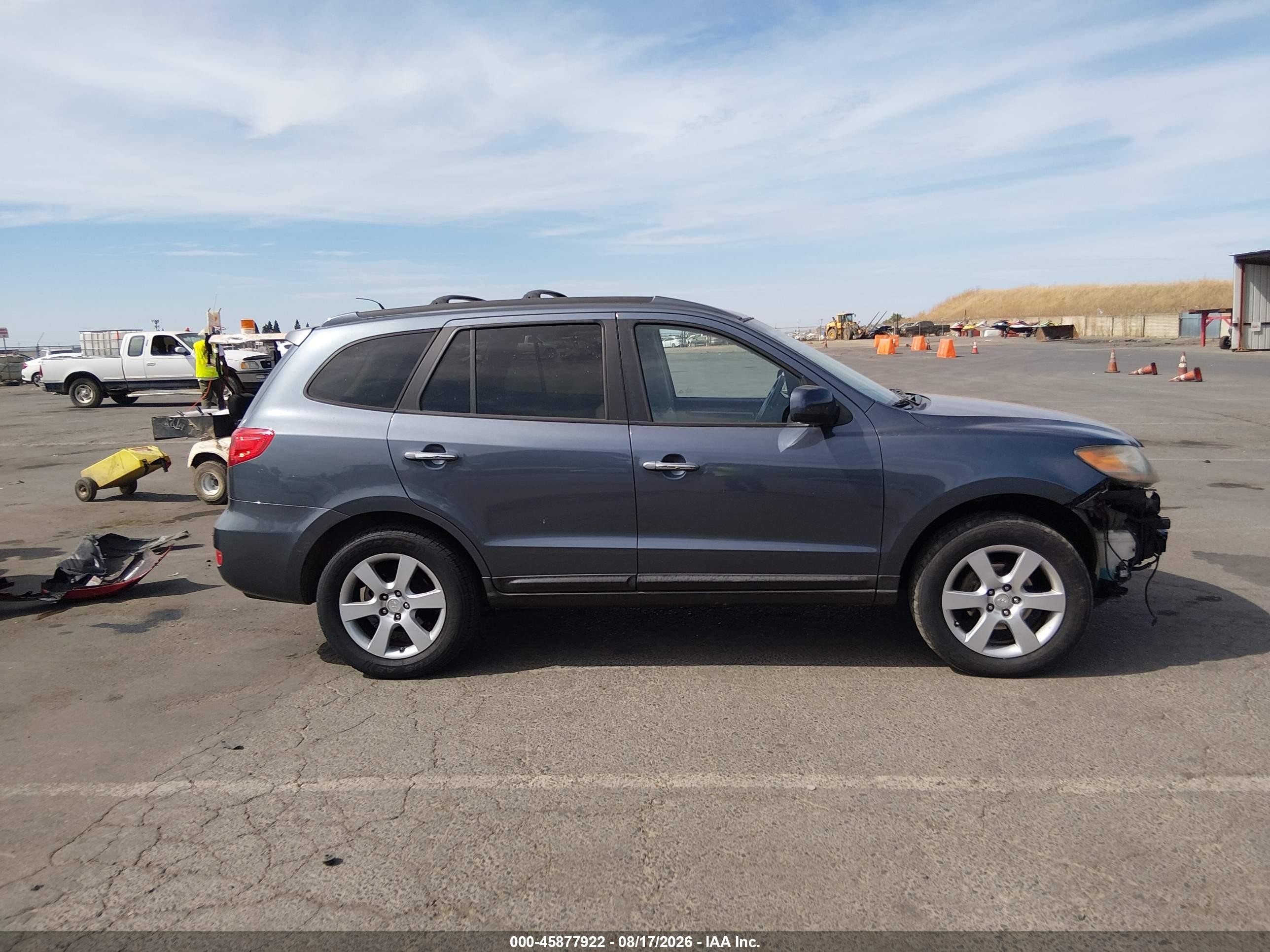 2009 Hyundai Santa Fe Limited Синий vin: 5NMSH13E99H312944