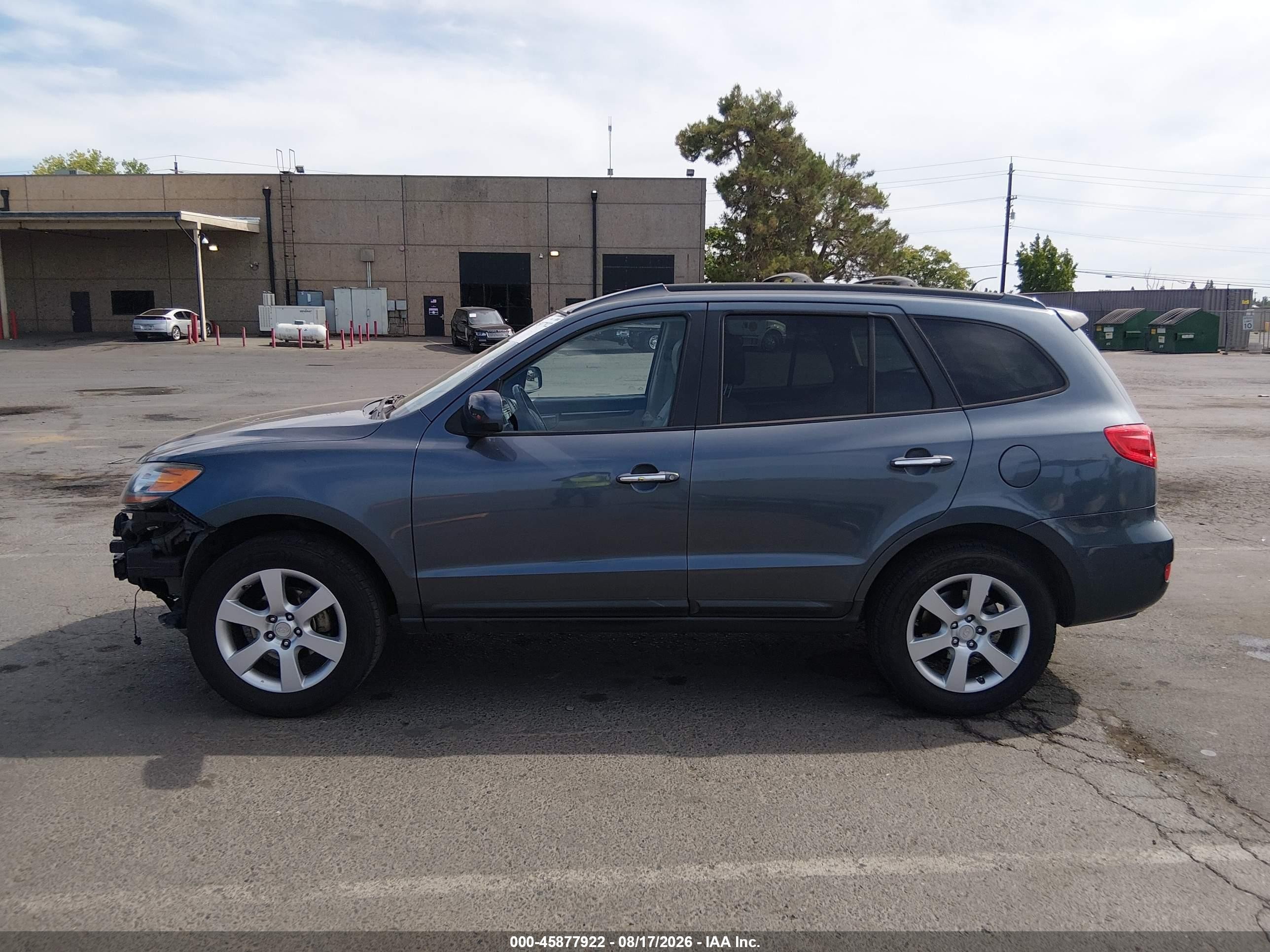 2009 Hyundai Santa Fe Limited Синий vin: 5NMSH13E99H312944