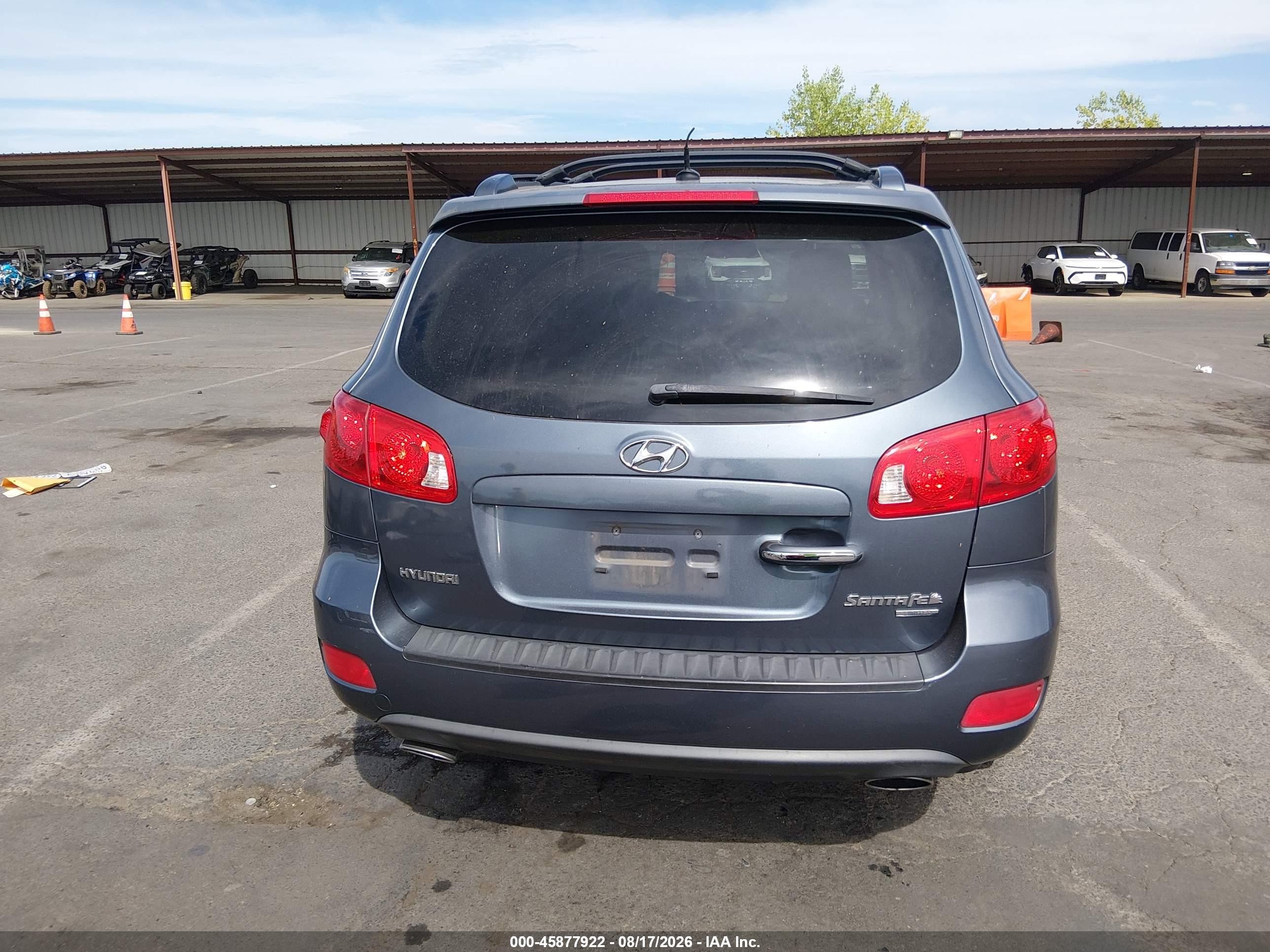 2009 Hyundai Santa Fe Limited Синий vin: 5NMSH13E99H312944