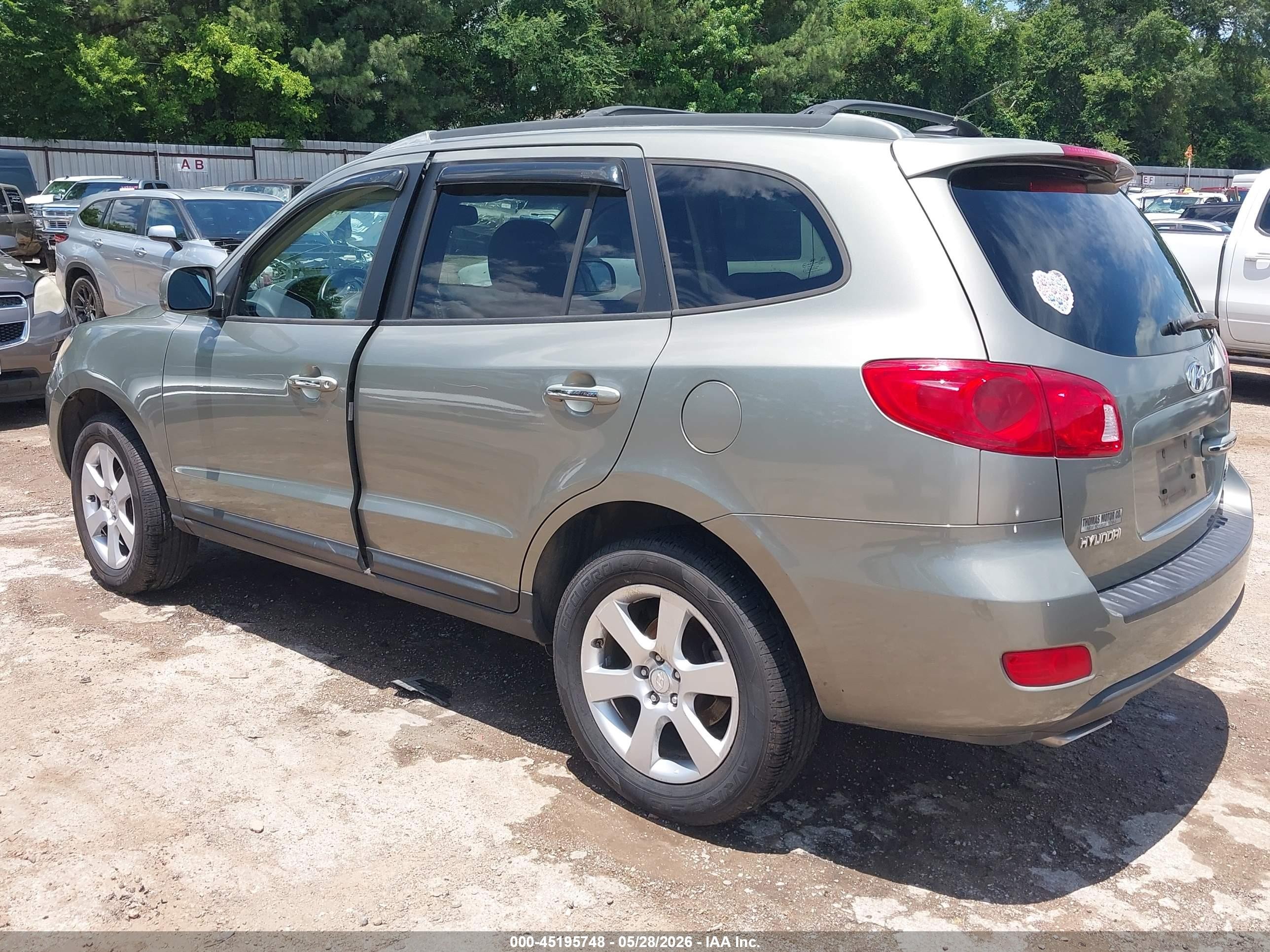 2009 Hyundai Santa Fe Limited Green vin: 5NMSH13E99H317321