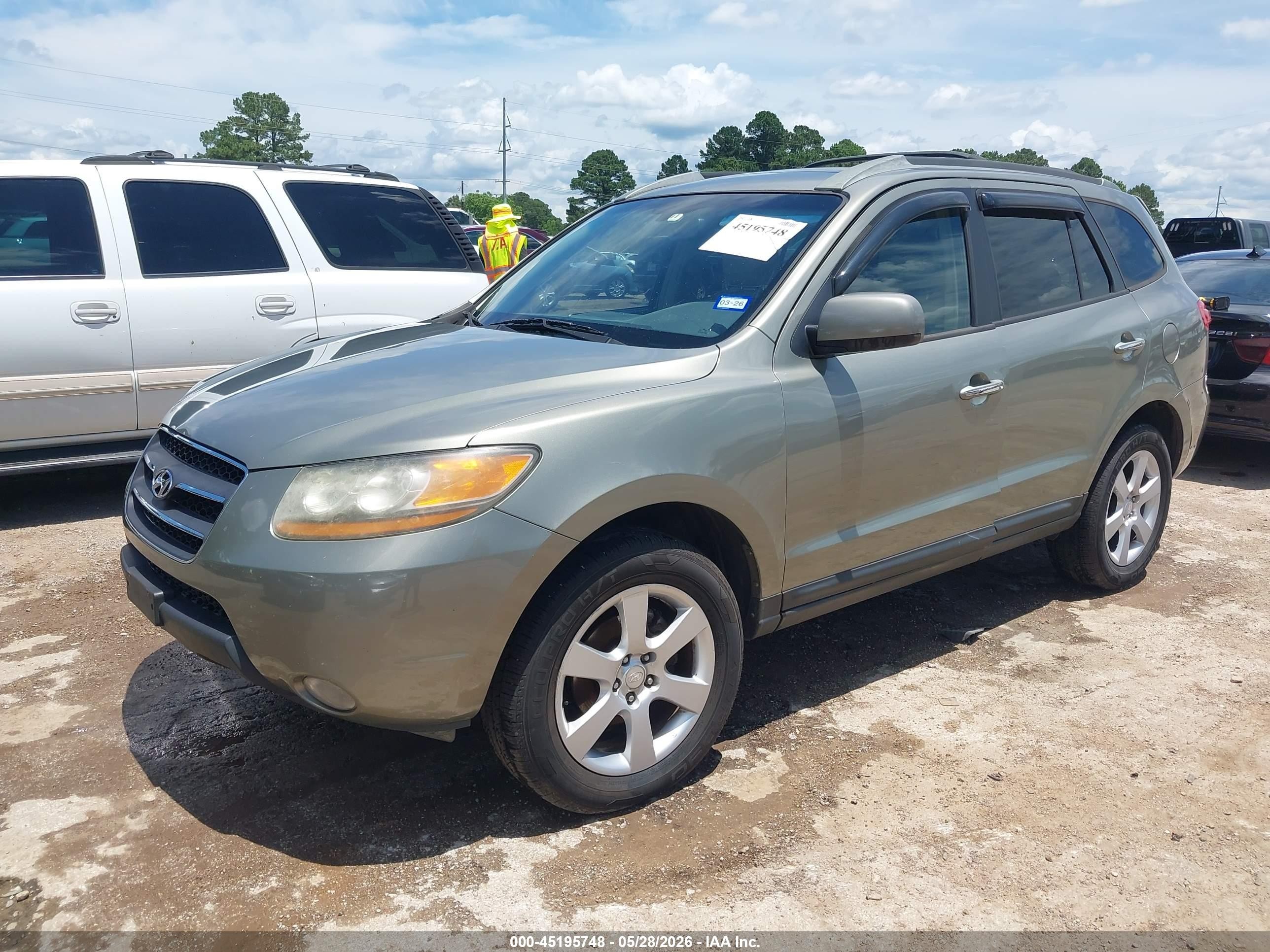 2009 Hyundai Santa Fe Limited Green vin: 5NMSH13E99H317321