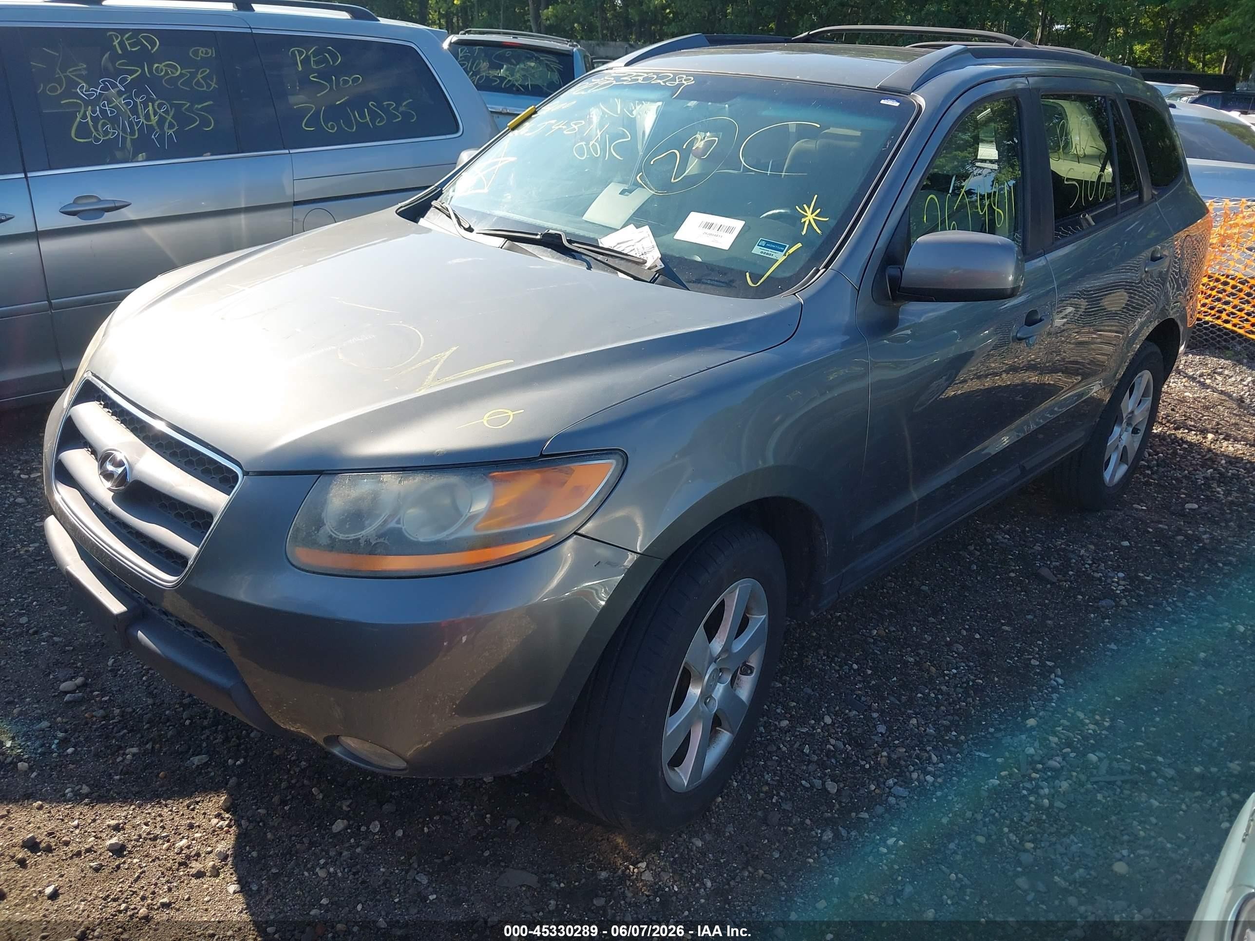 2009 Hyundai Santa Fe Se Серый vin: 5NMSH13E99H317657