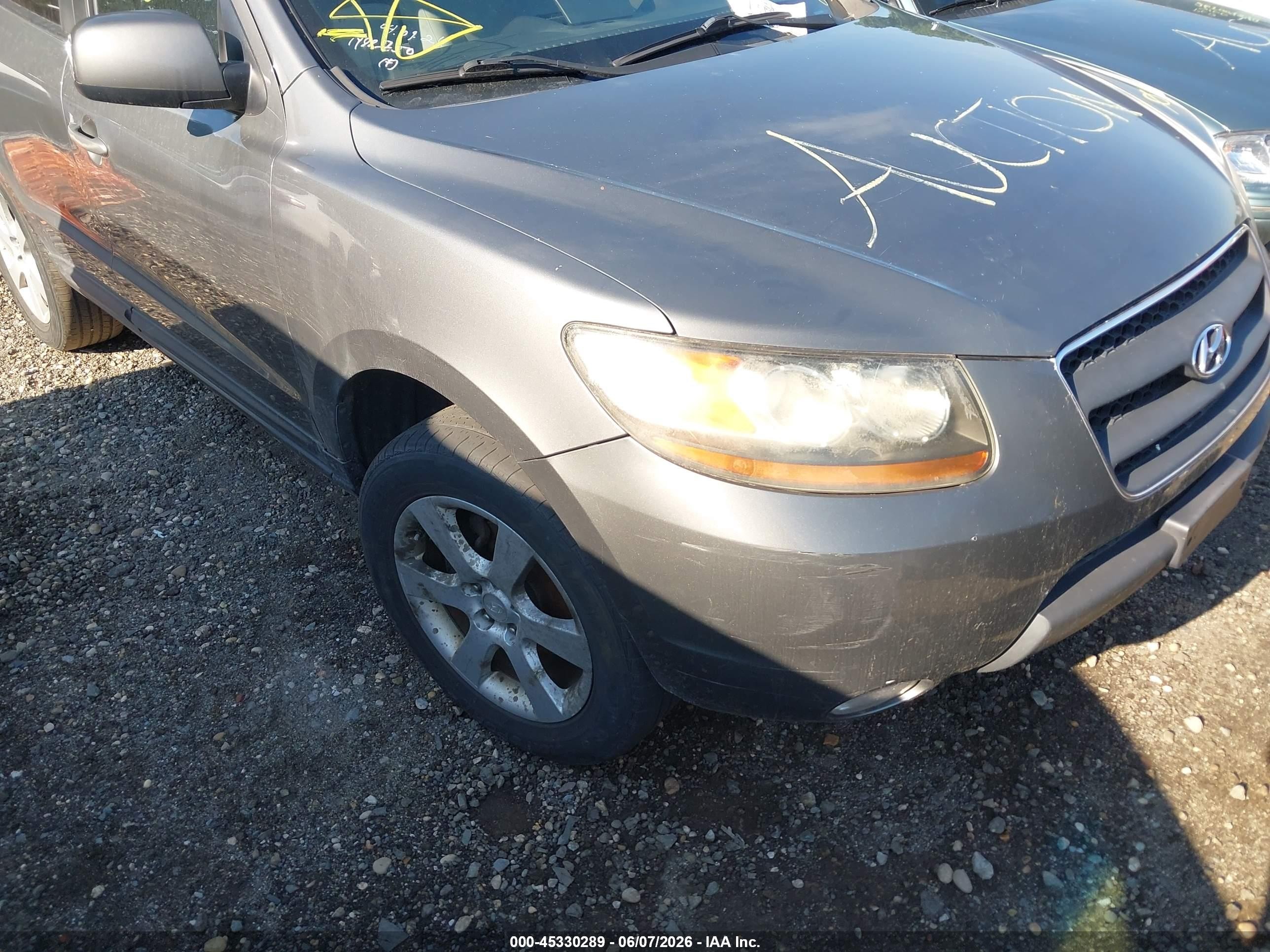 2009 Hyundai Santa Fe Se Серый vin: 5NMSH13E99H317657