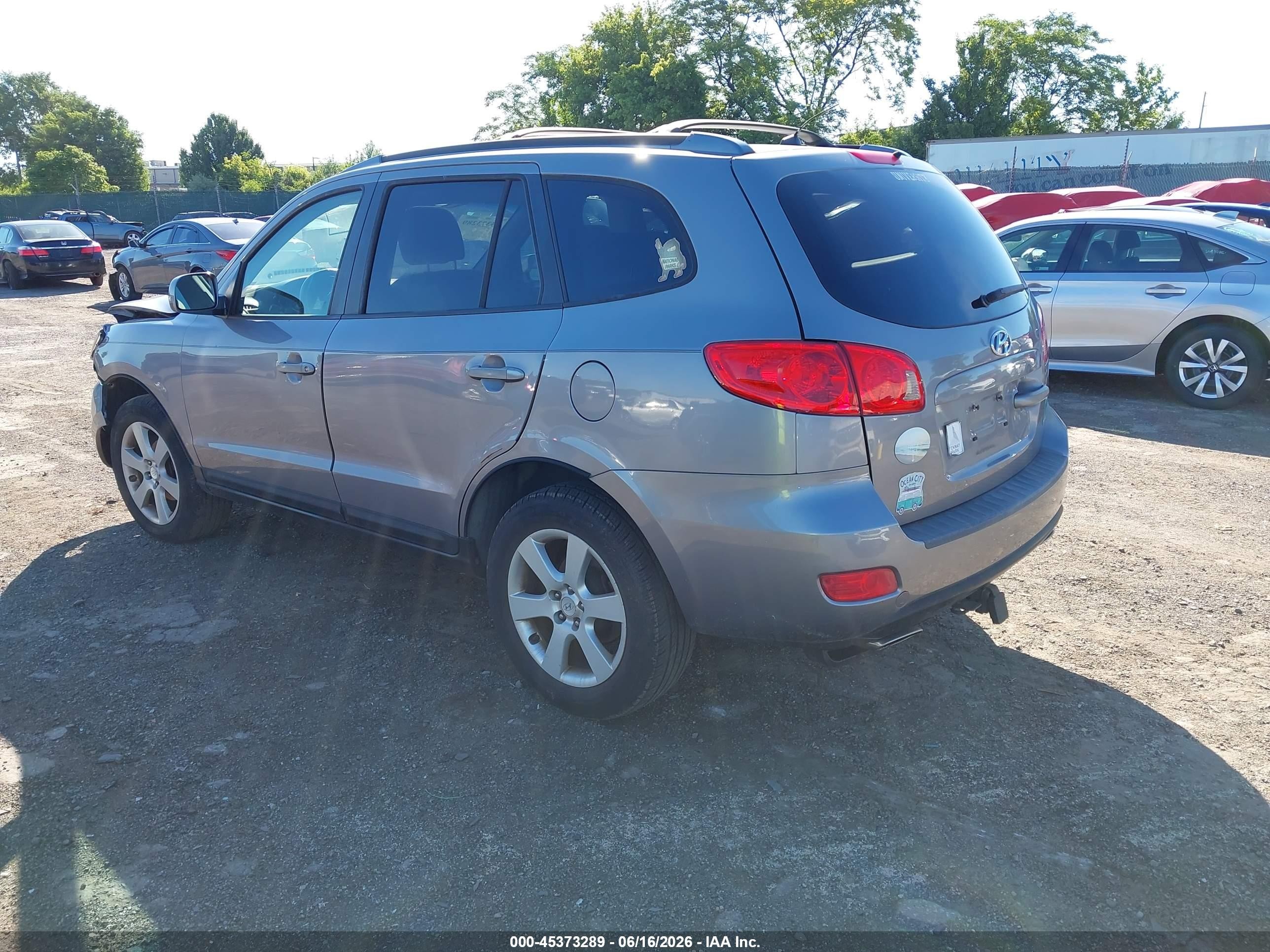 2007 Hyundai Santa Fe Limited/se Gray vin: 5NMSH13EX7H007384