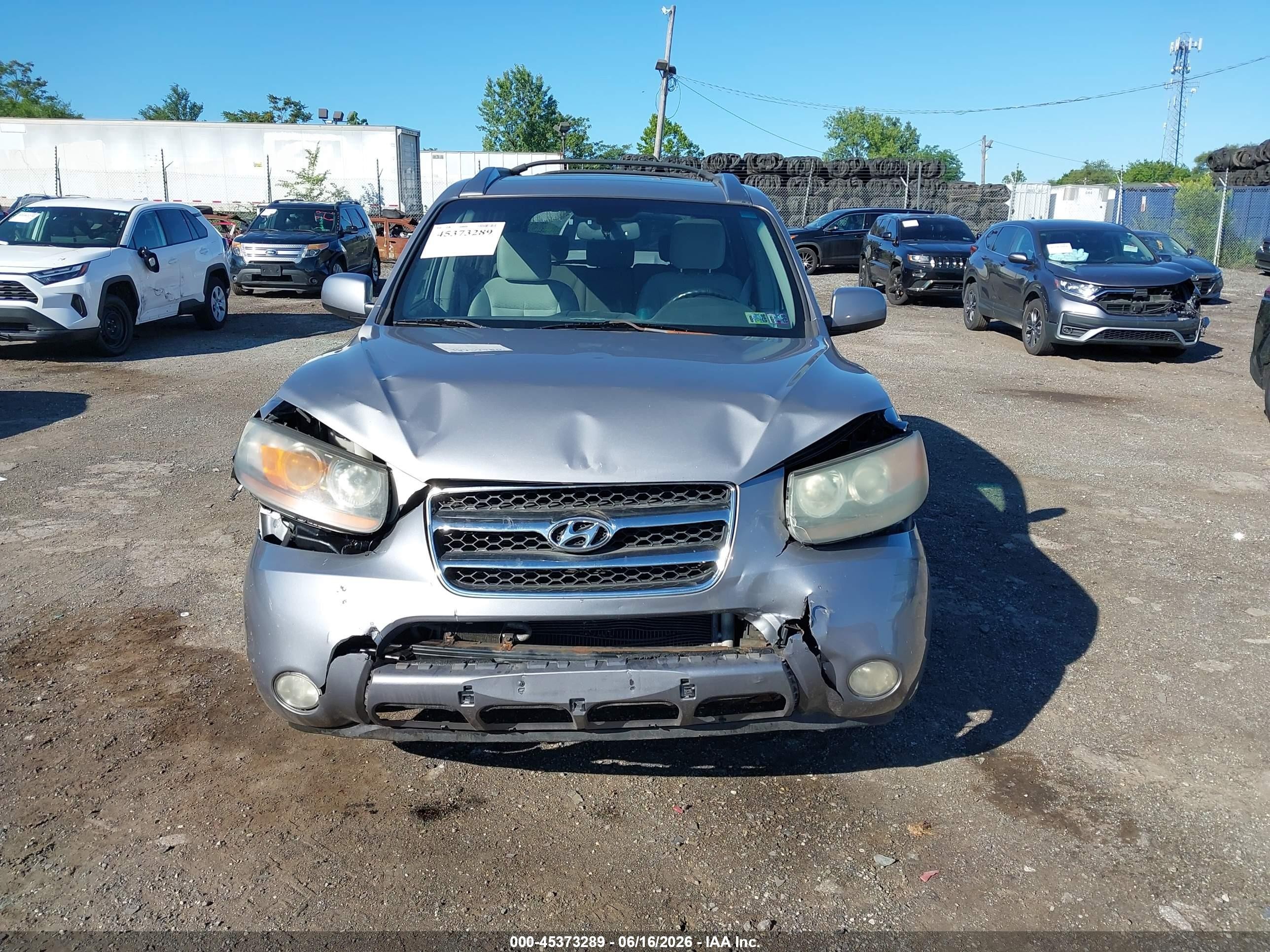 2007 Hyundai Santa Fe Limited/se Gray vin: 5NMSH13EX7H007384