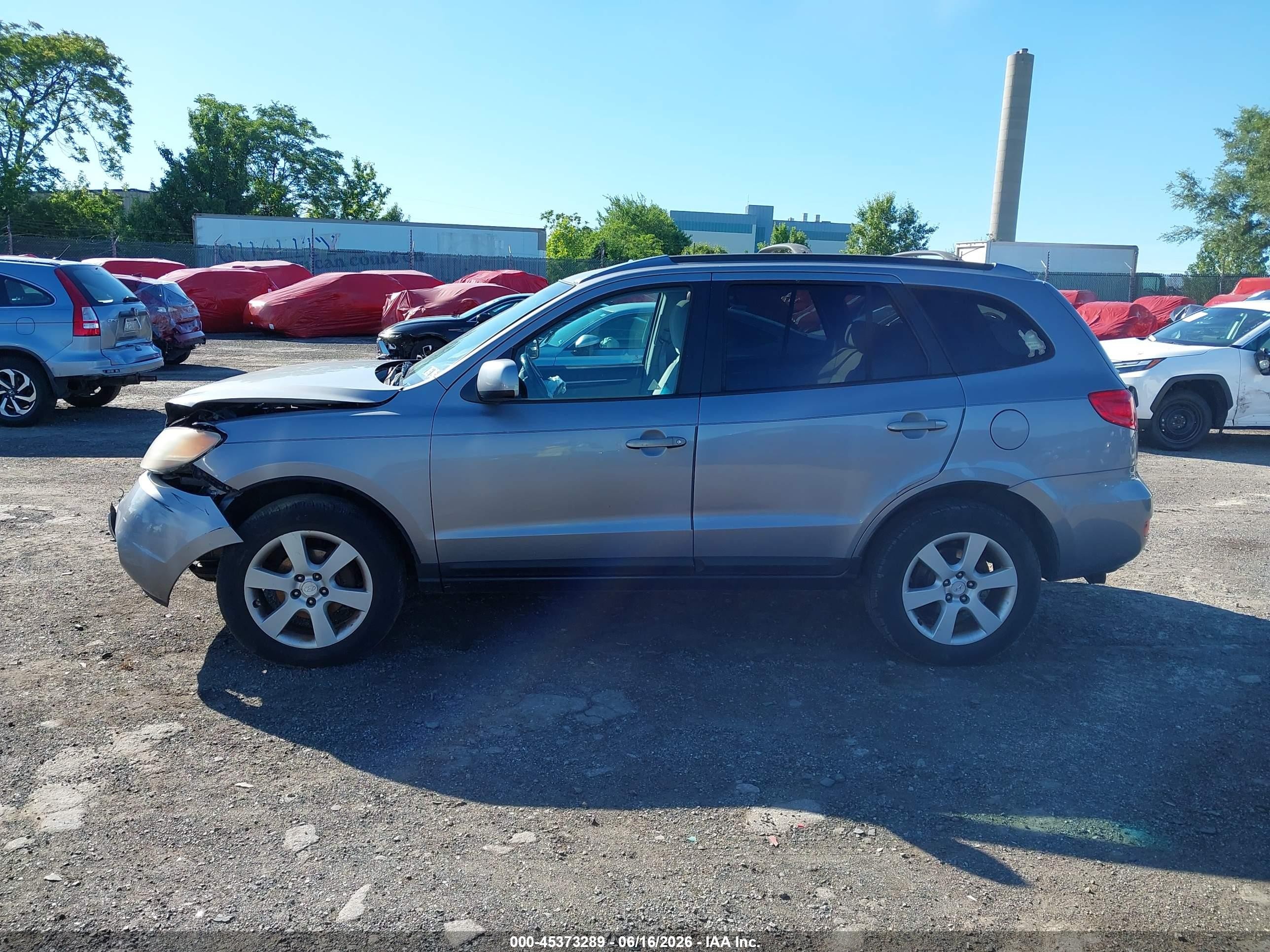 2007 Hyundai Santa Fe Limited/se Gray vin: 5NMSH13EX7H007384