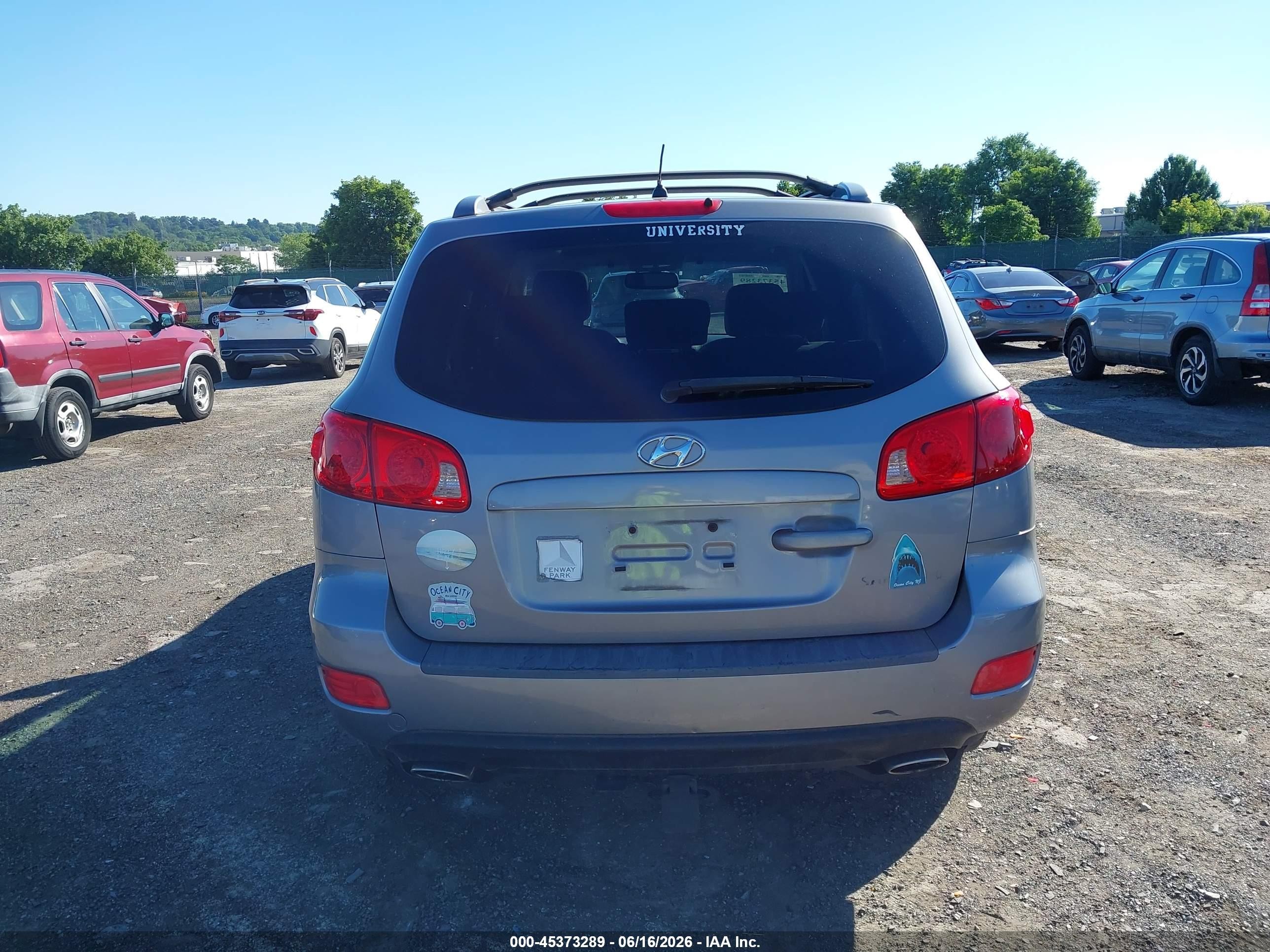 2007 Hyundai Santa Fe Limited/se Gray vin: 5NMSH13EX7H007384