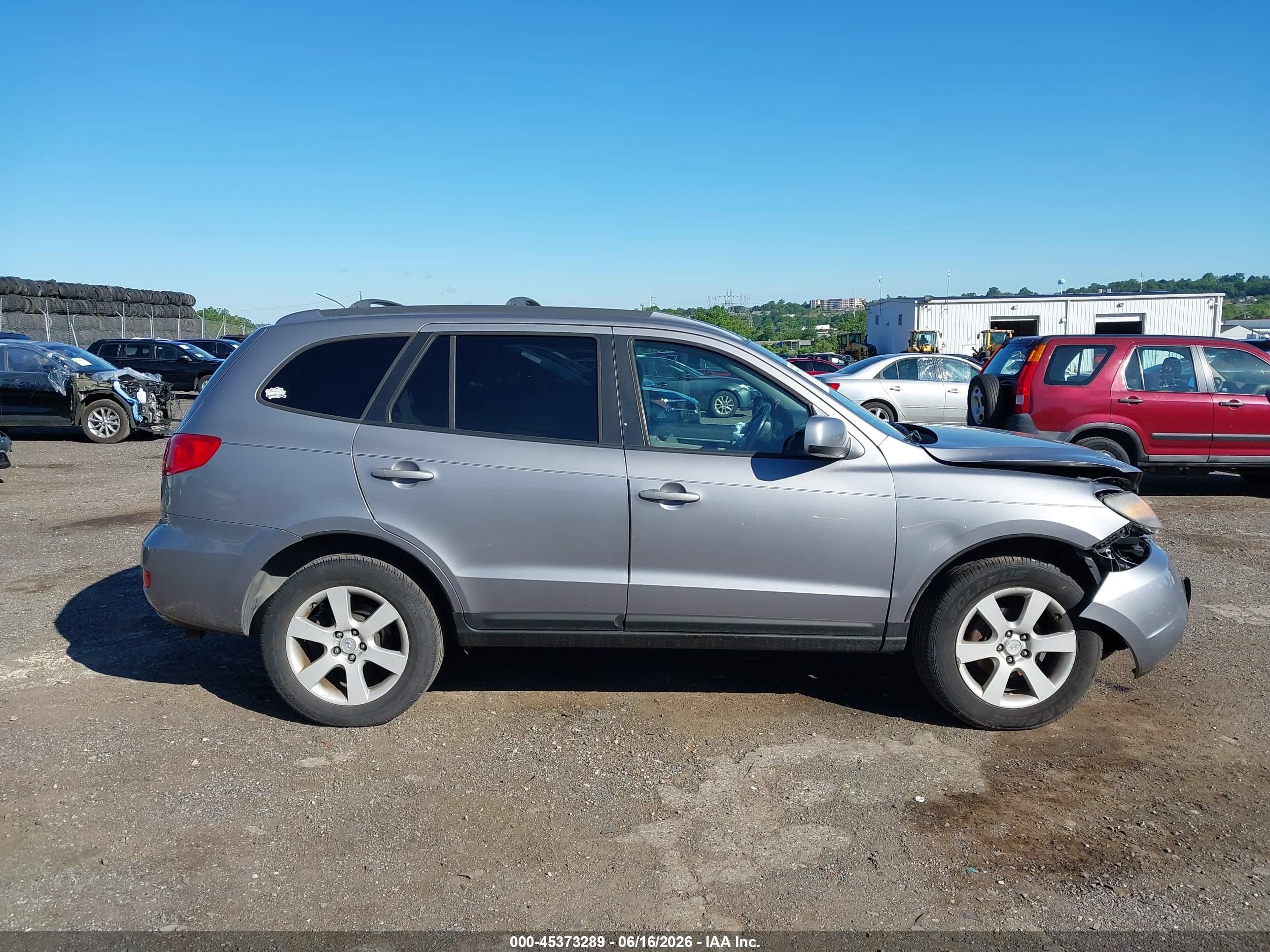 2007 Hyundai Santa Fe Limited/se Gray vin: 5NMSH13EX7H007384