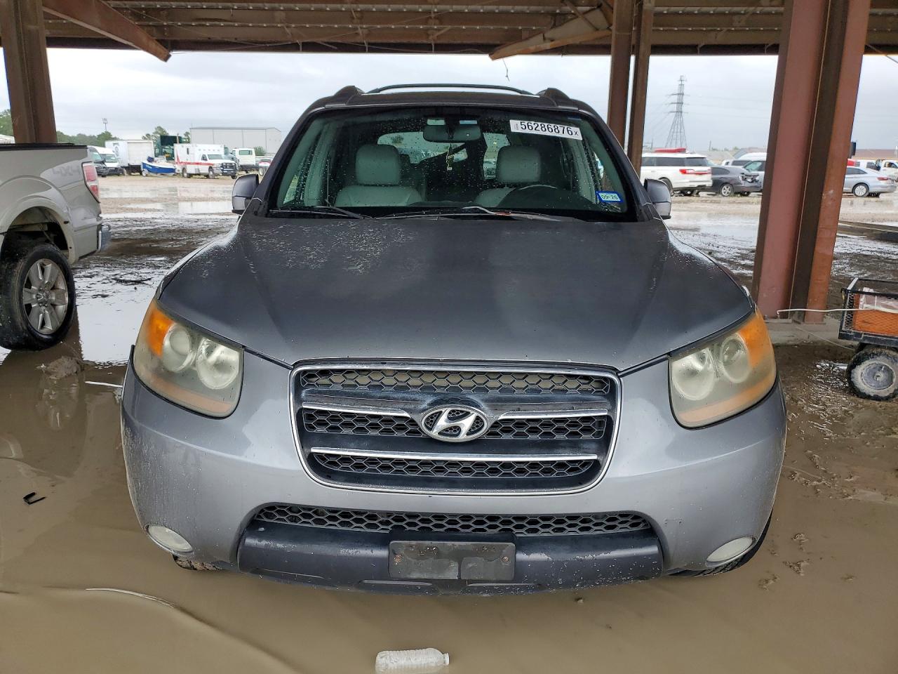 2007 Hyundai Santa Fe Gray vin: 5NMSH13EX7H022869