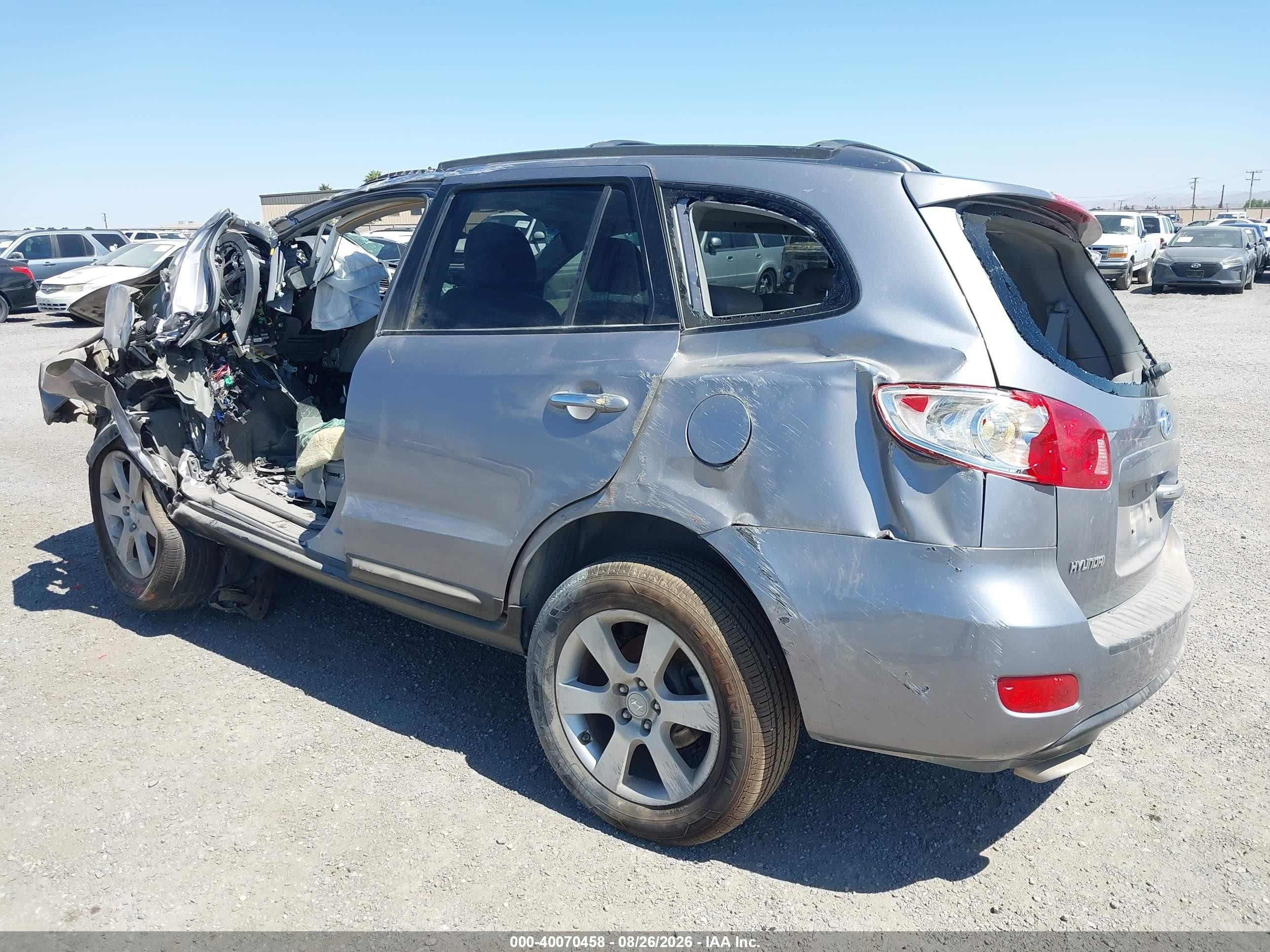 2007 Hyundai Santa Fe Limited/se Silver vin: 5NMSH13EX7H023035