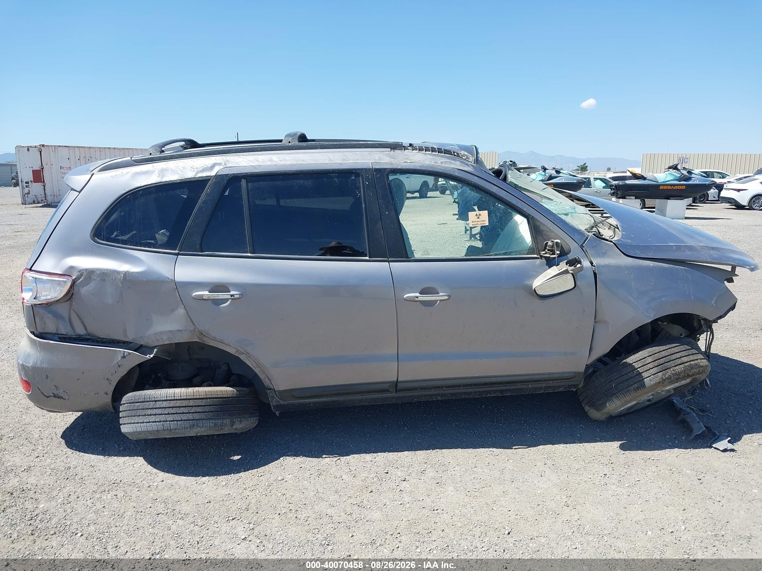 2007 Hyundai Santa Fe Limited/se Silver vin: 5NMSH13EX7H023035