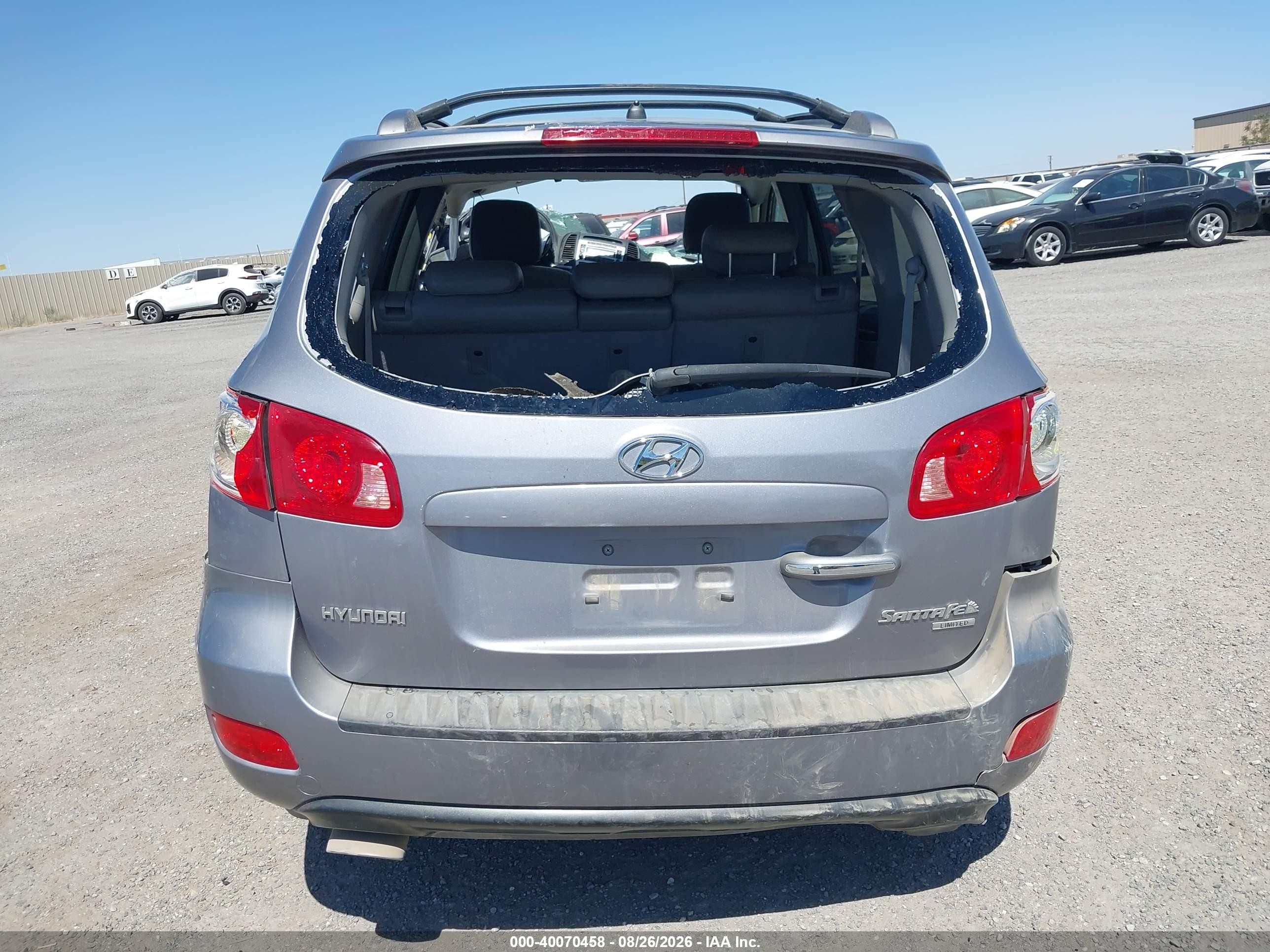 2007 Hyundai Santa Fe Limited/se Silver vin: 5NMSH13EX7H023035