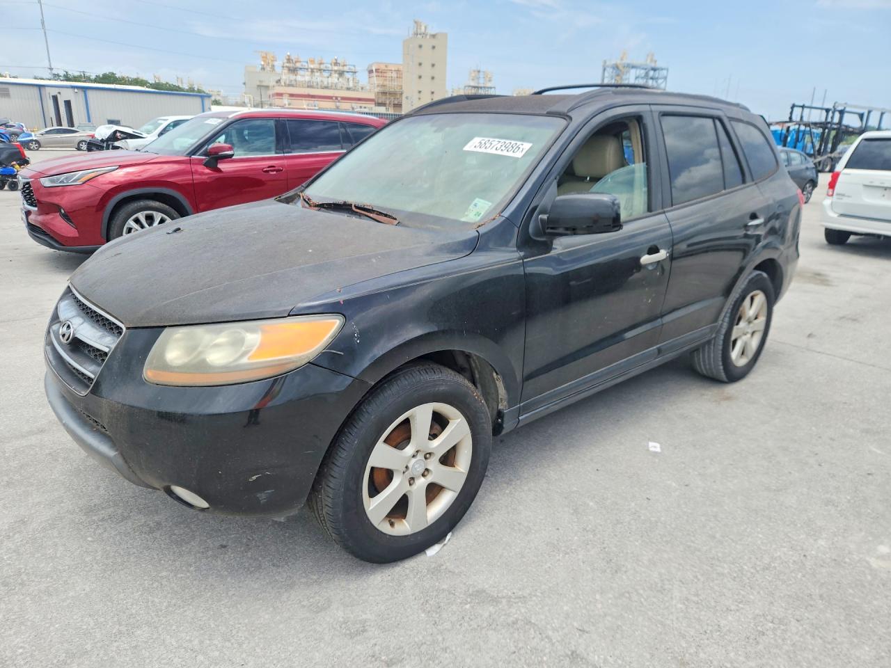 2007 Hyundai Santa Fe Se Black vin: 5NMSH13EX7H032995