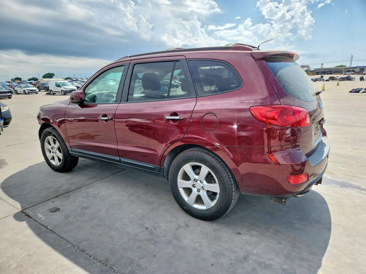 2007 Hyundai Santa Fe Se Burgundy vin: 5NMSH13EX7H060232