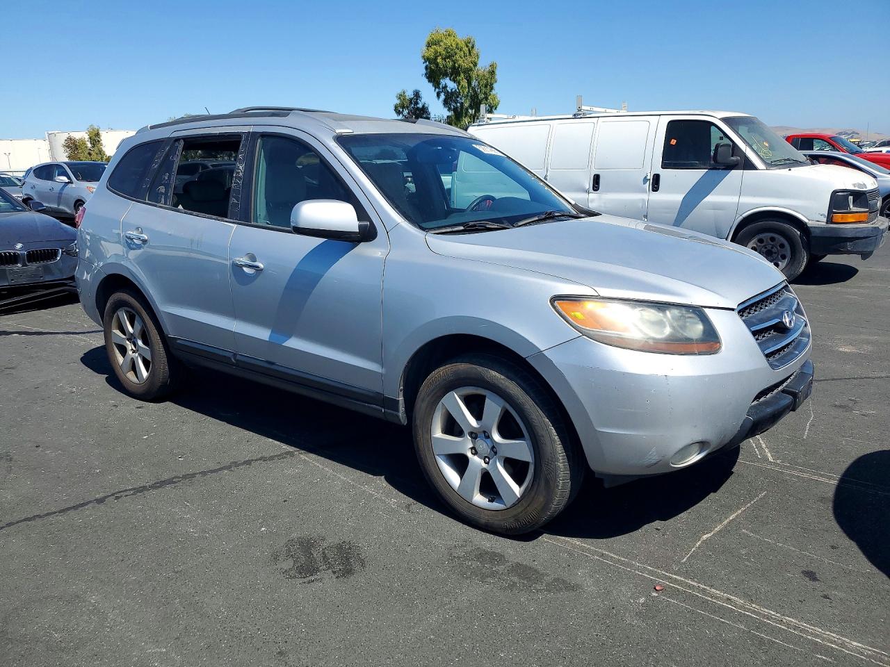 2007 Hyundai Santa Fe Se Silver vin: 5NMSH13EX7H068556