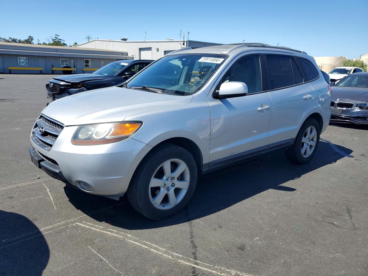 2007 Hyundai Santa Fe Se Silver vin: 5NMSH13EX7H068556