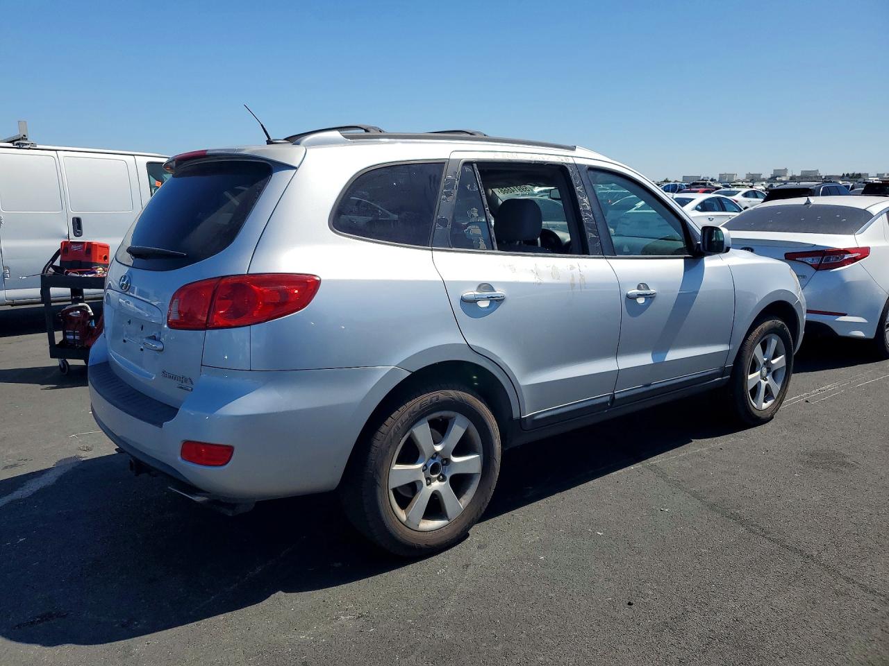 2007 Hyundai Santa Fe Se Silver vin: 5NMSH13EX7H068556
