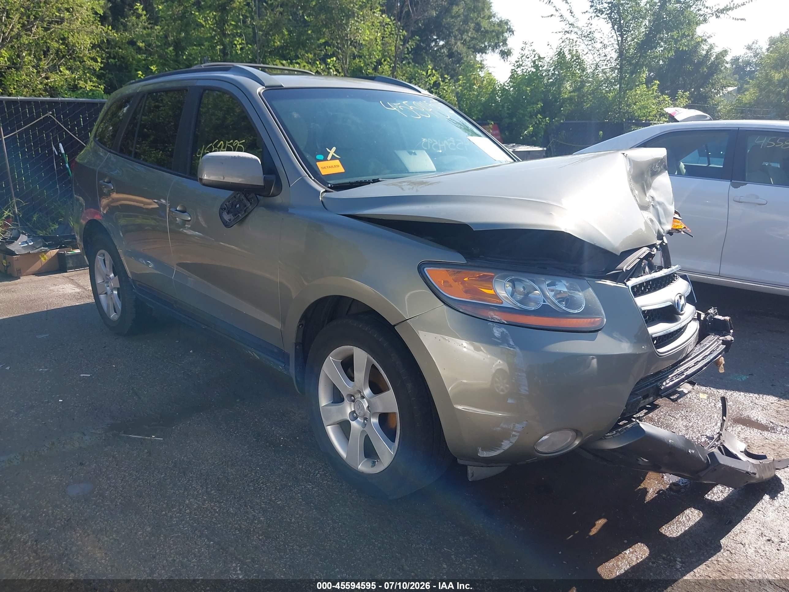 2007 Hyundai Santa Fe Limited/se Green vin: 5NMSH13EX7H123197