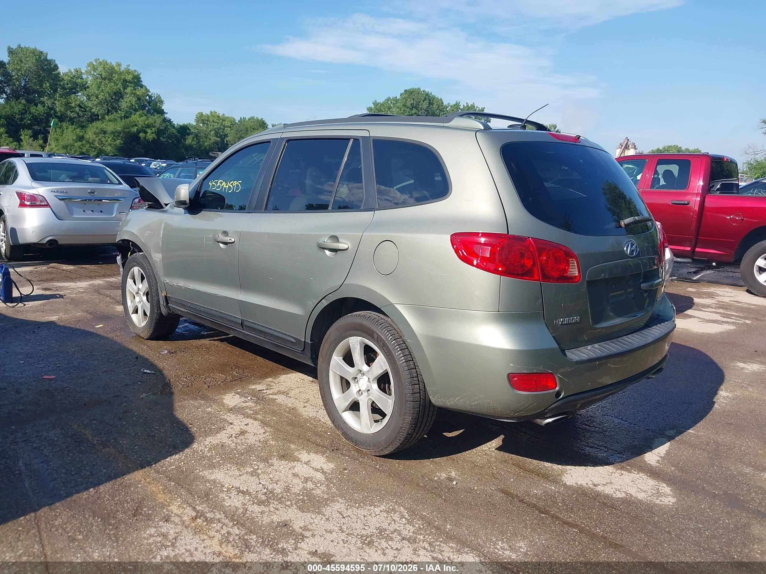 2007 Hyundai Santa Fe Limited/se Зеленый vin: 5NMSH13EX7H123197