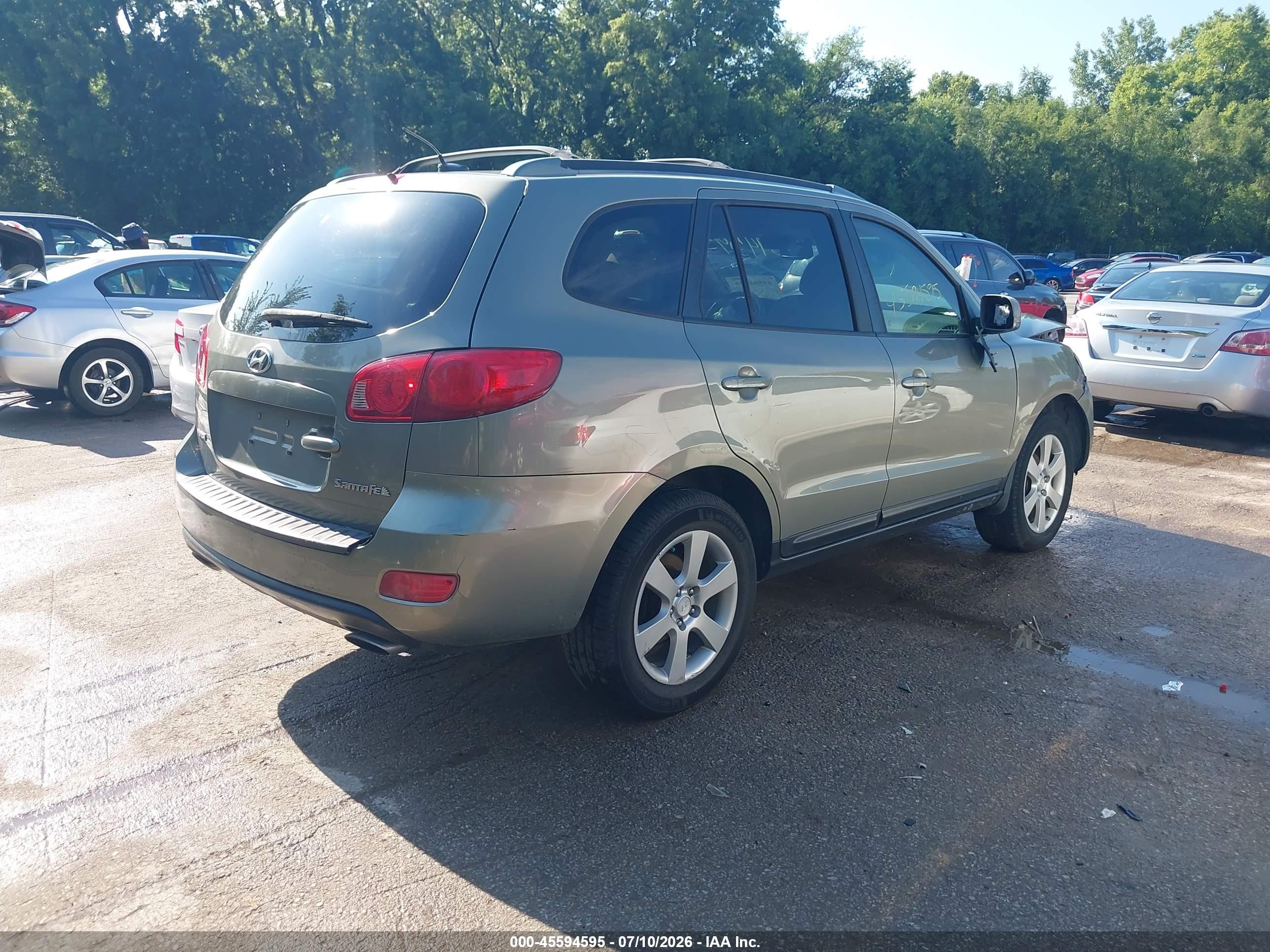 2007 Hyundai Santa Fe Limited/se Зеленый vin: 5NMSH13EX7H123197