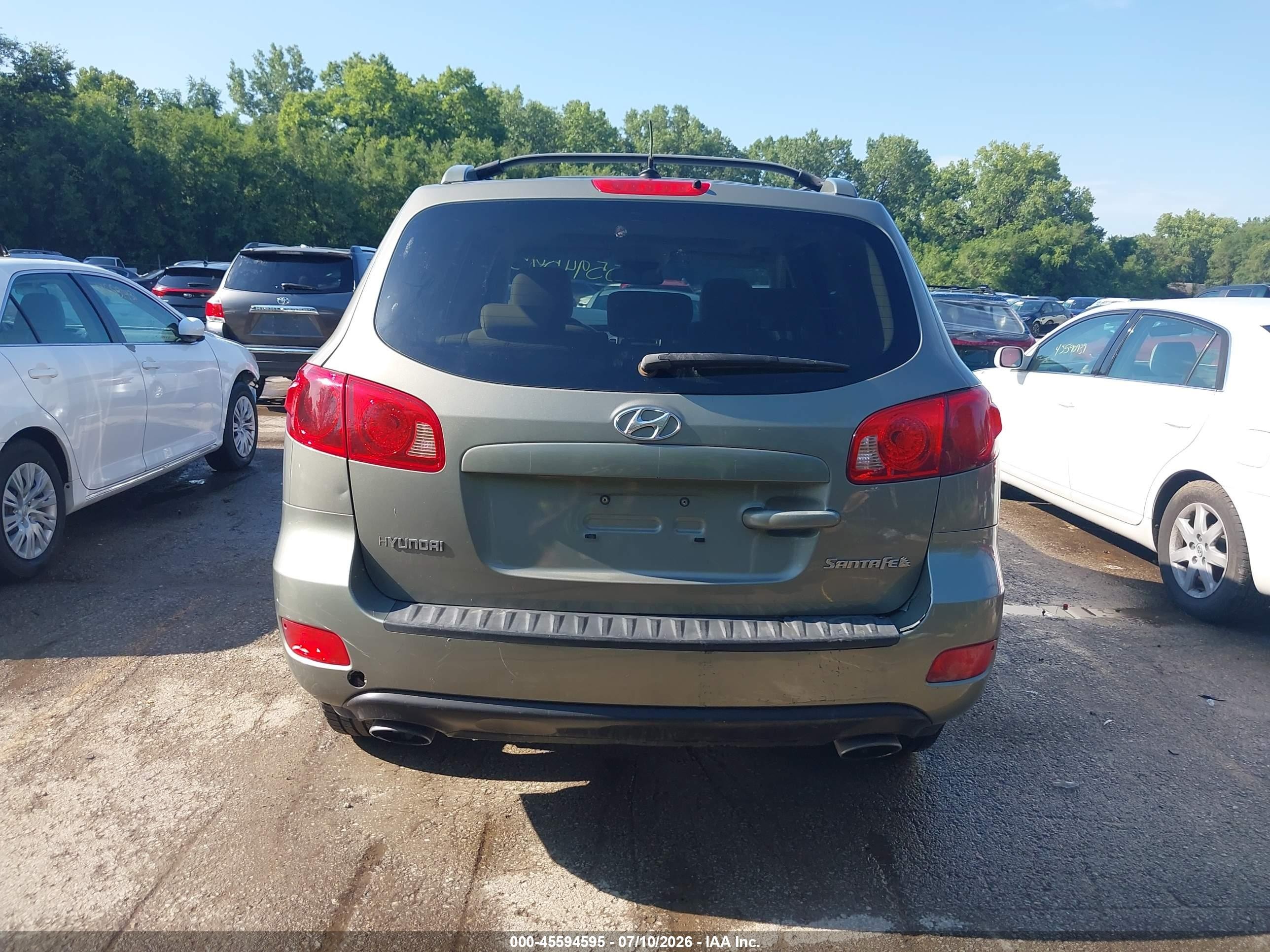 2007 Hyundai Santa Fe Limited/se Зеленый vin: 5NMSH13EX7H123197